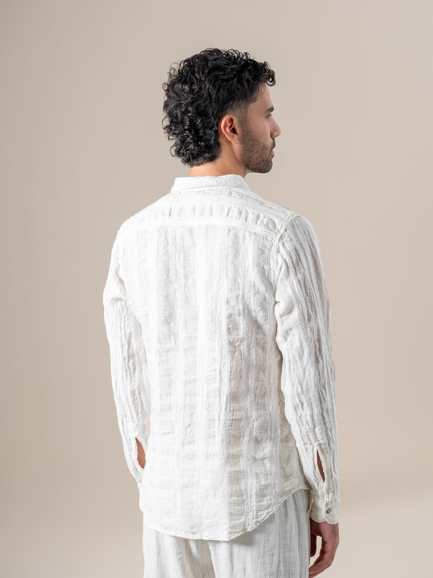 Camicia Franco Riga Jeep Latte CAMICIA FRANCO  riga jeep 33 Bottega Di Brunella 