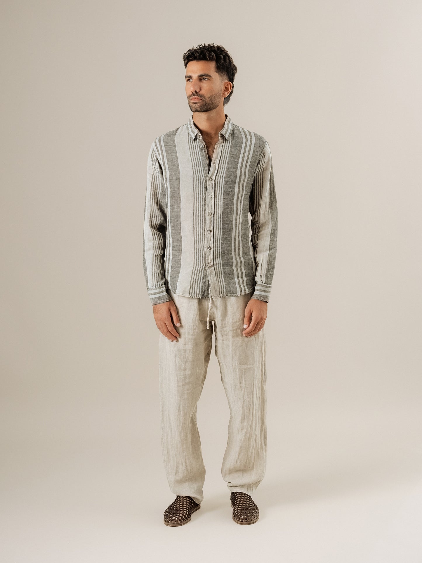 Camicia Franco Tela Moma Naturale CAMICIA FRANCO tela moma 12 Bottega Di Brunella 