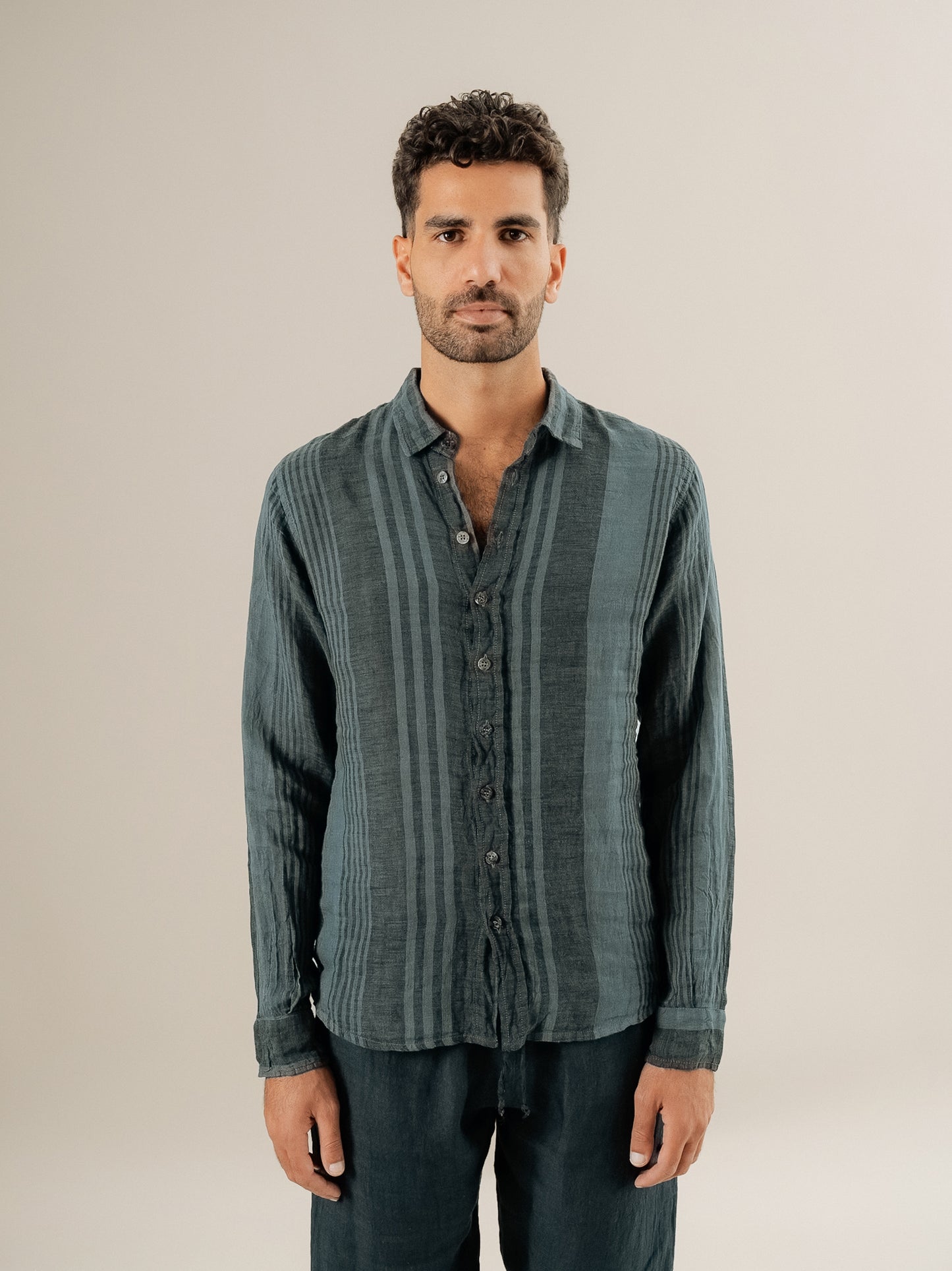 Camicia Franco Tela Moma Blu24 CAMICIA FRANCO tela moma 280 Bottega Di Brunella 