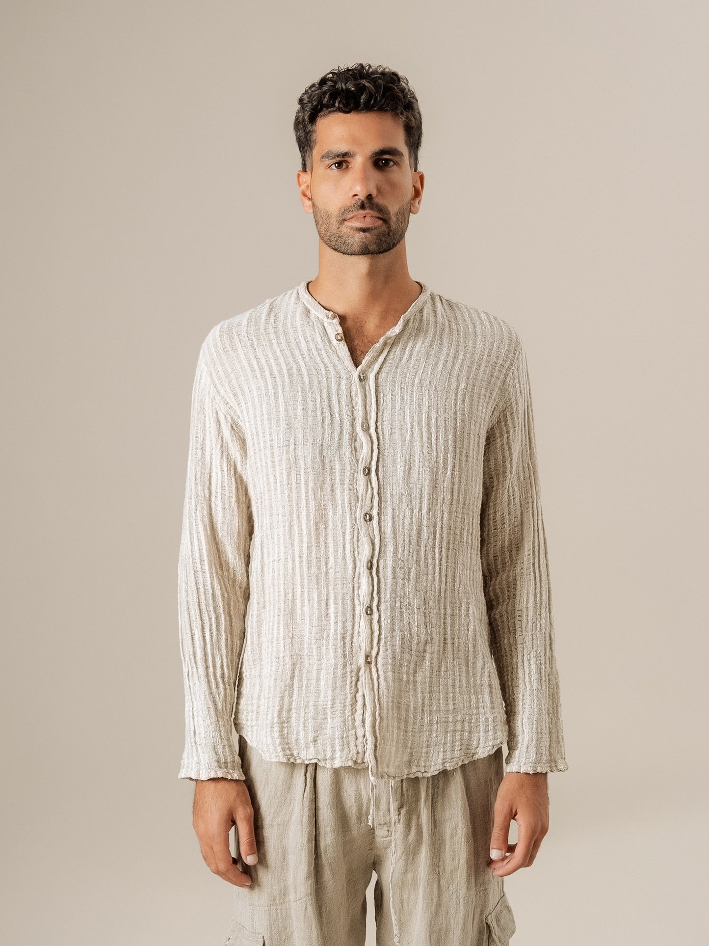 Camicia Marco Garza Uffizi Naturale CAMICIA MARCO GARZA UFFIZI 12 Bottega Di Brunella 