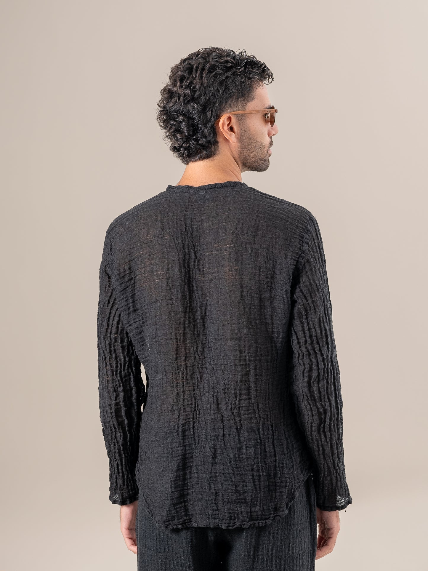 Camicia Marco Garzata Nero CAMICIA MARCO garzata 0 Bottega Di Brunella 