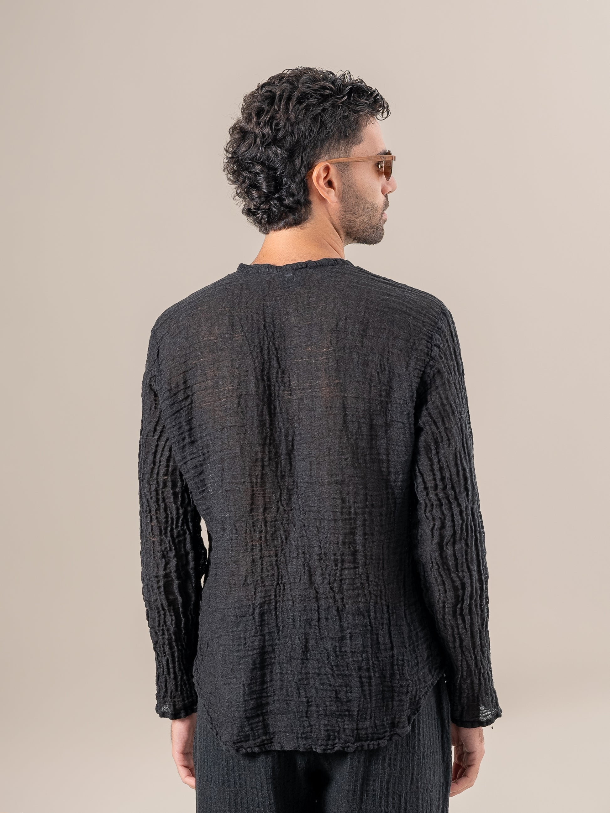 Camicia Marco Garzata Nero CAMICIA MARCO garzata 0 Bottega Di Brunella 