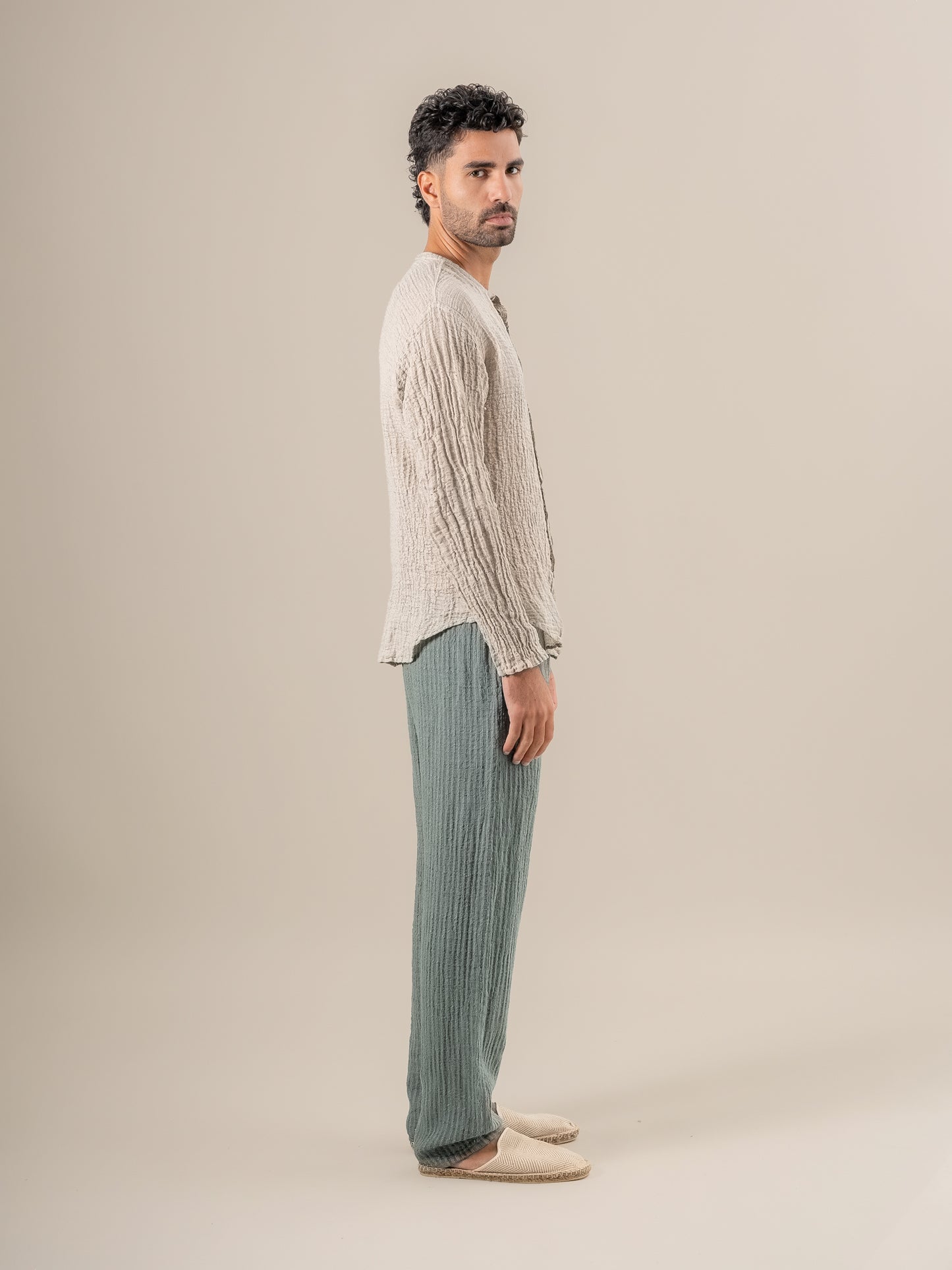 Camicia Marco Garzata Naturale CAMICIA MARCO garzata 12 Bottega Di Brunella 