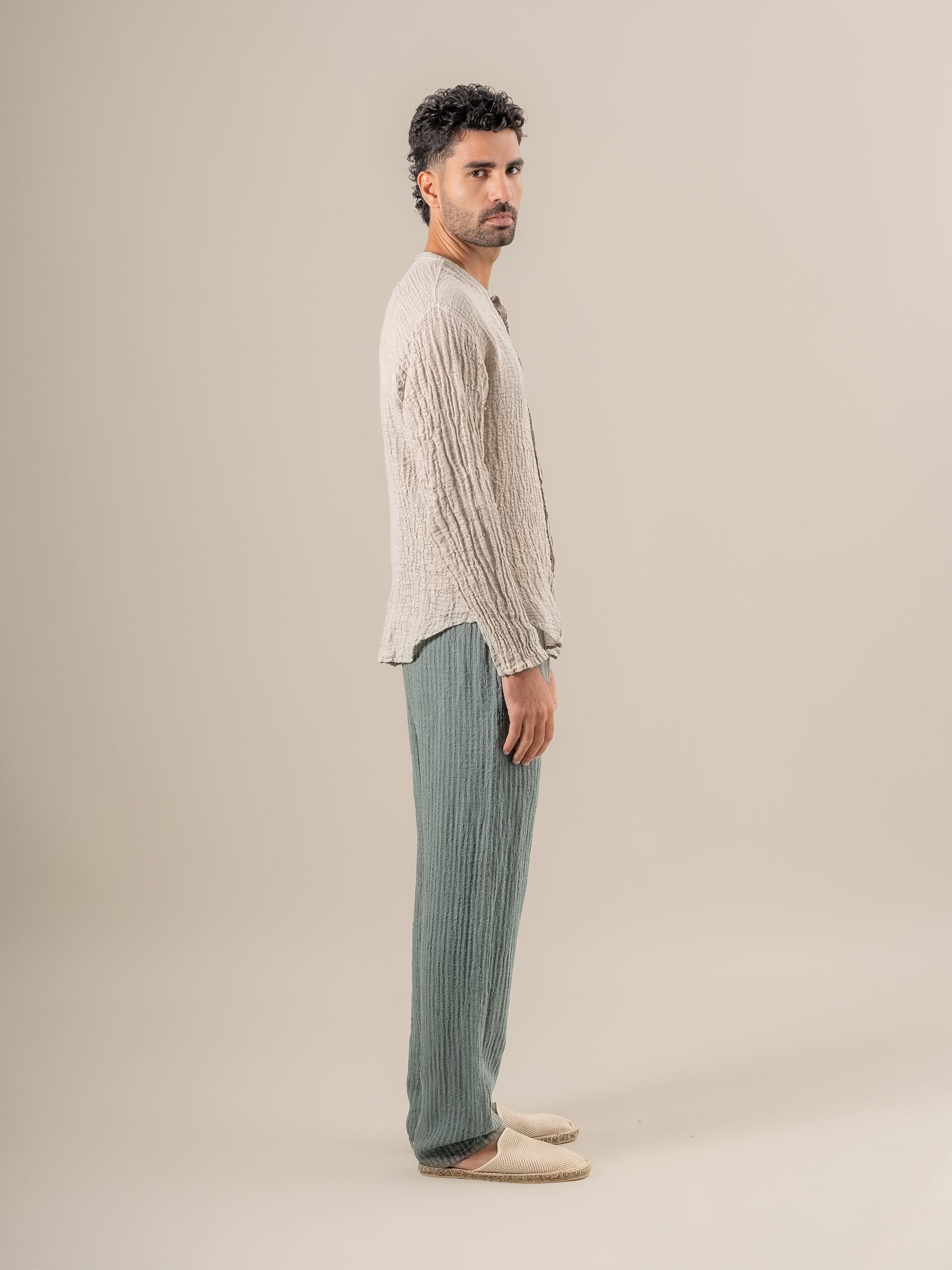 Camicia Marco Garzata Naturale CAMICIA MARCO garzata 12 Bottega Di Brunella 