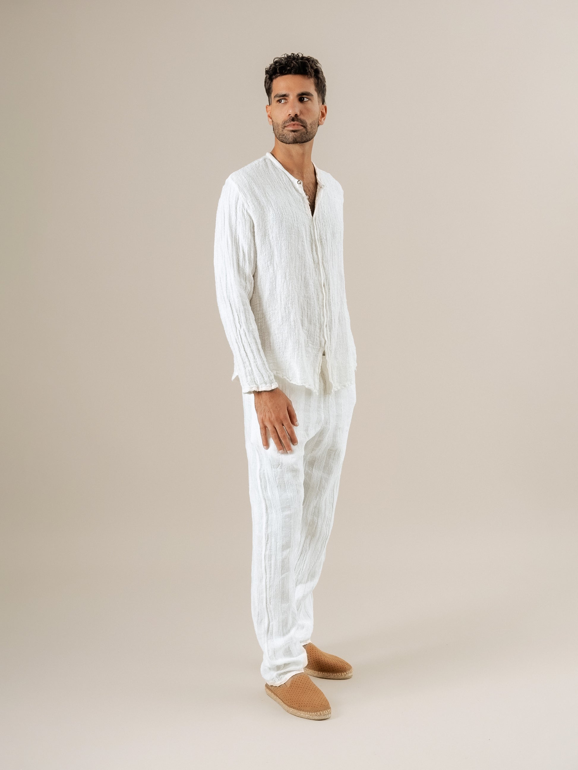 Camicia Marco Jeep Latte CAMICIA MARCO jeep 33 Bottega Di Brunella 
