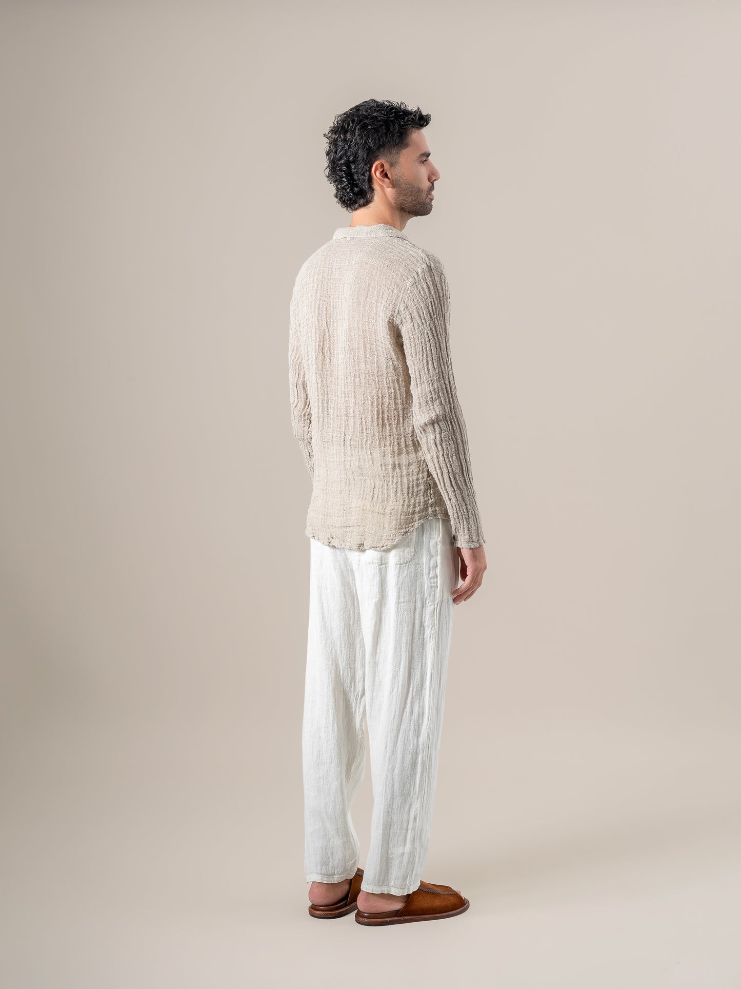 Camicia Matteo Ulivo Naturale CAMICIA MATTEO ulivo 12 Bottega Di Brunella 