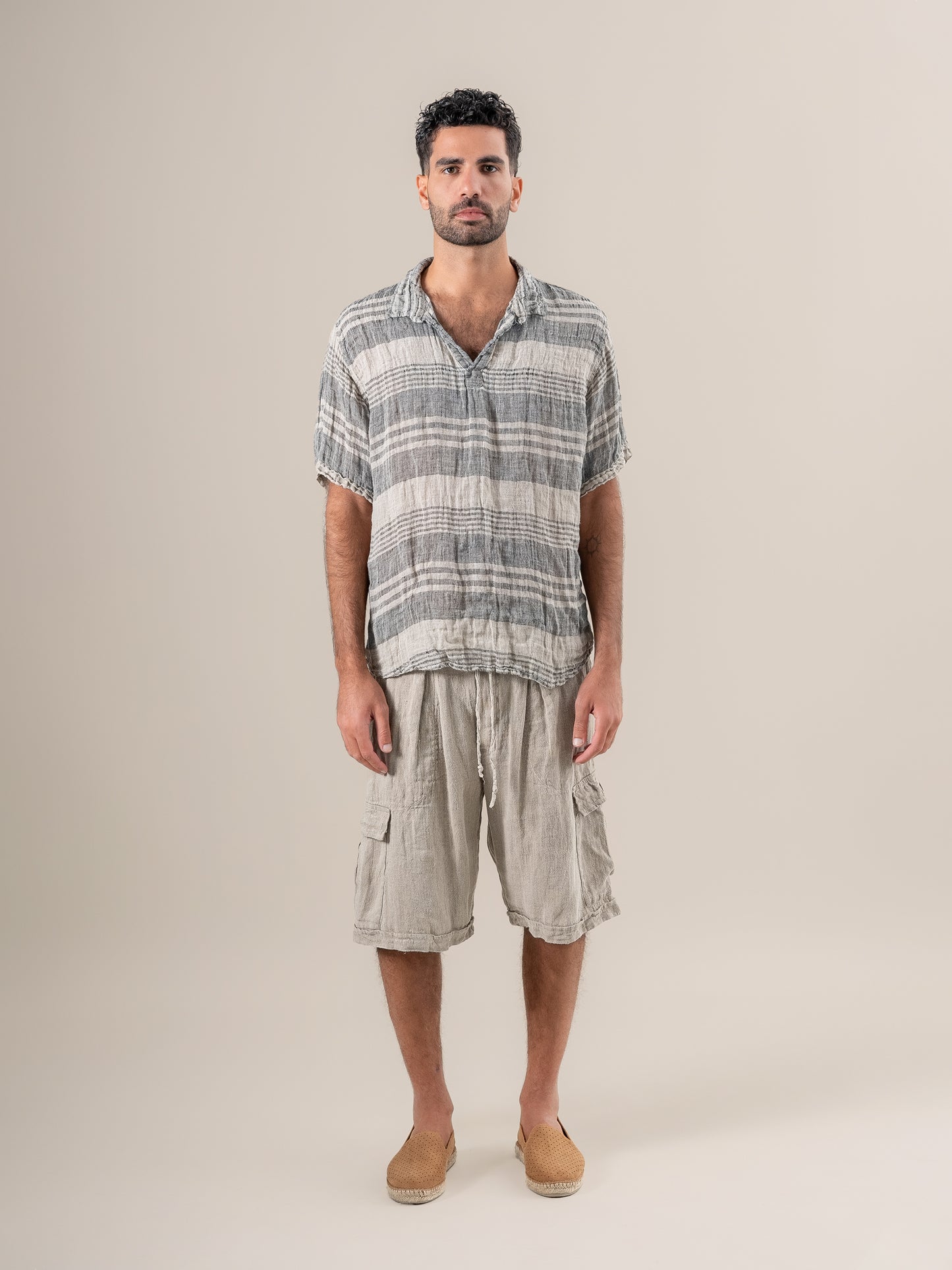 Camicia Monica Garza Moma Naturale CAMICIA MONICA garza moma 12 Bottega Di Brunella 