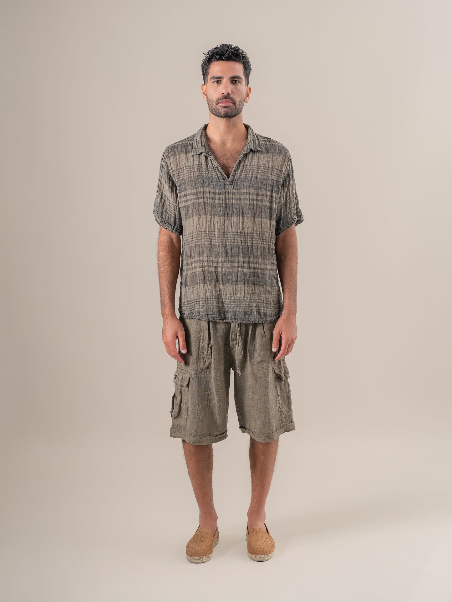 Camicia Monica Garza Moma Fossile CAMICIA MONICA garza moma 284 Bottega Di Brunella 