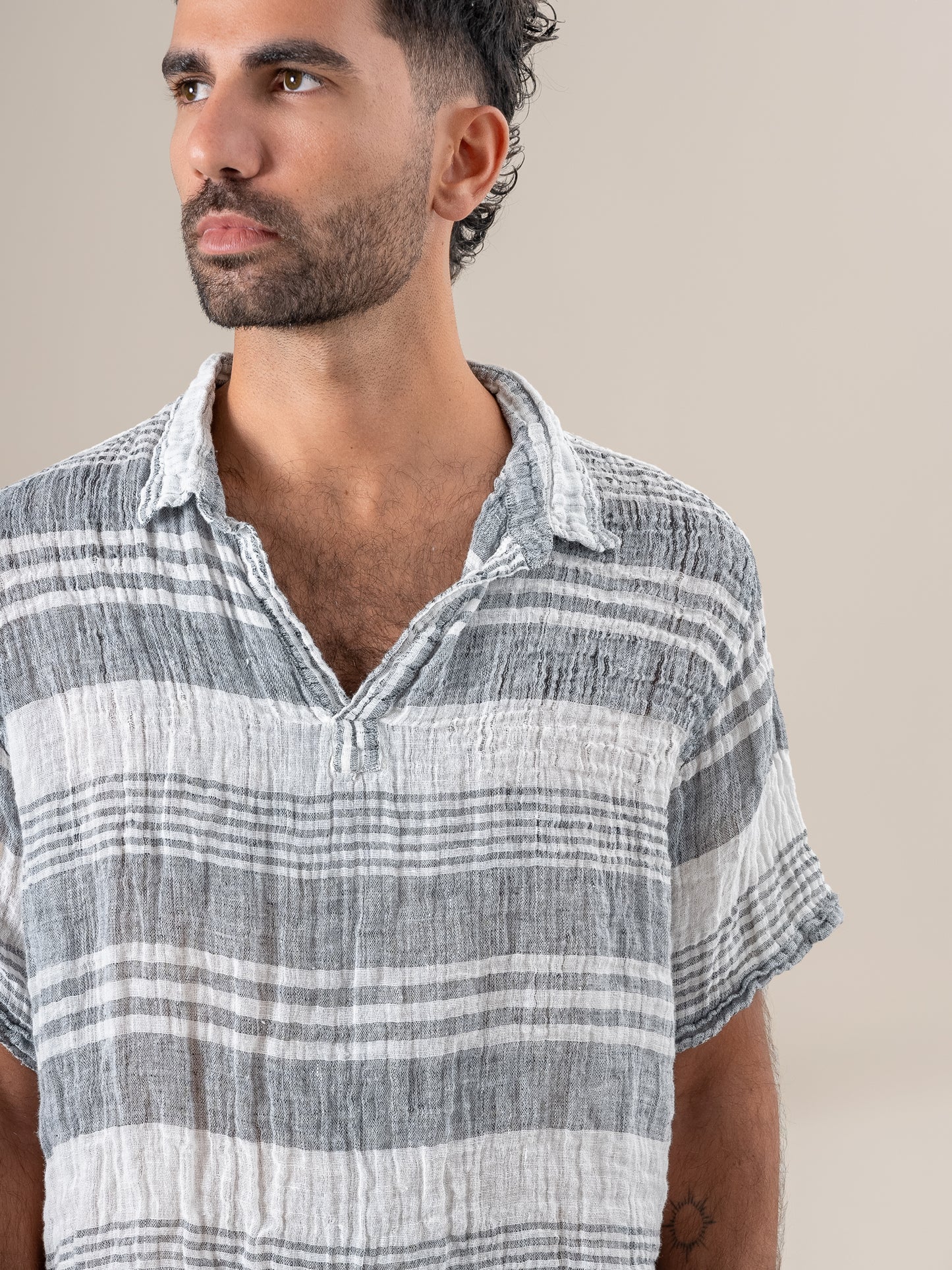 Camicia Monica Garza Moma Latte CAMICIA MONICA garza moma 33 Bottega Di Brunella 