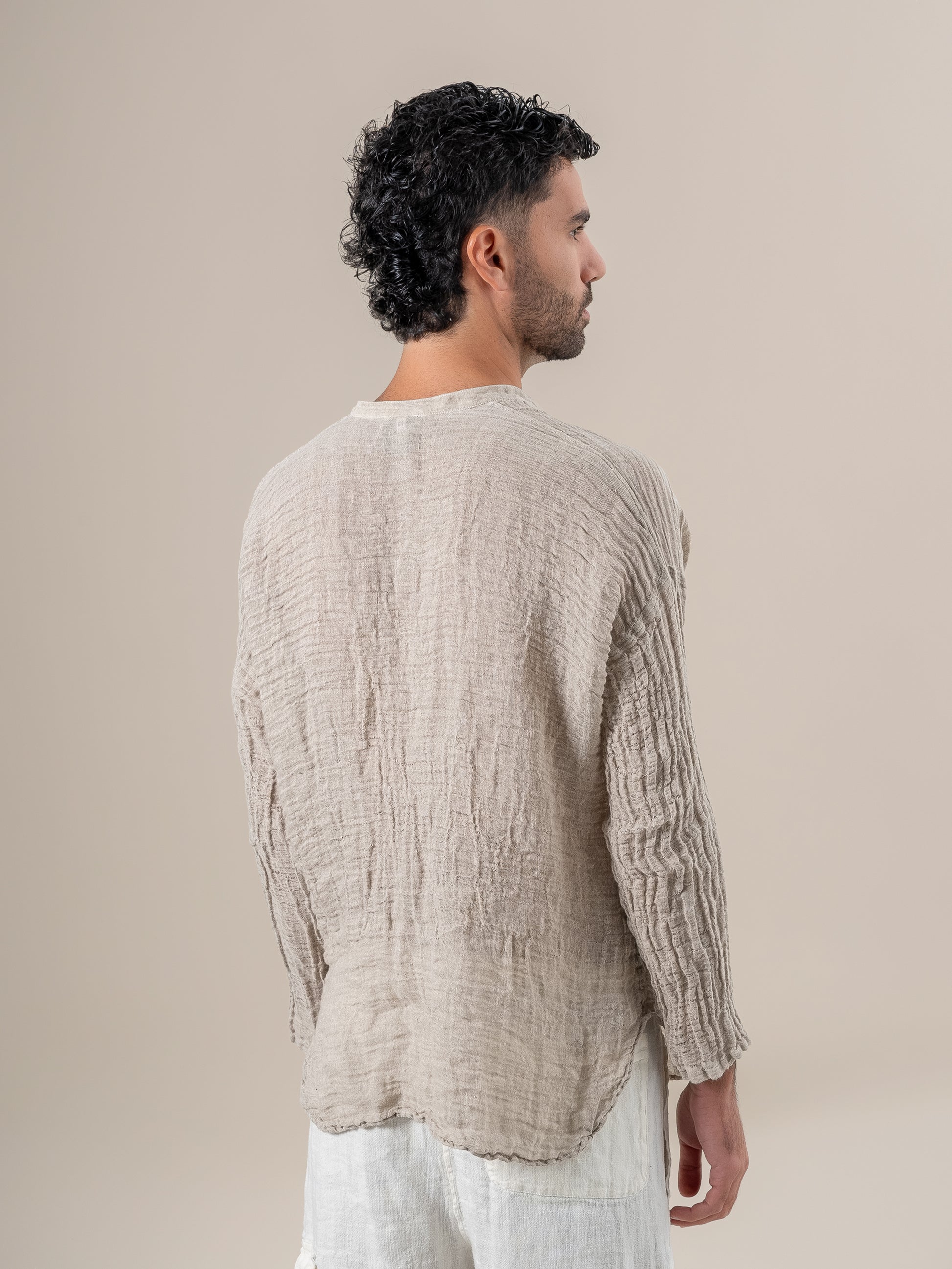 Camicia Normandy Garzata Naturale CAMICIA NORMANDY garzata 12 Bottega Di Brunella 