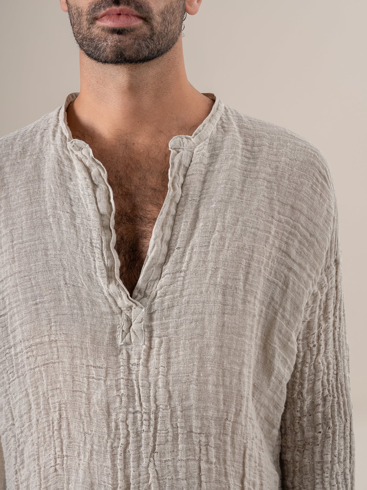 Camicia Normandy Garzata Naturale CAMICIA NORMANDY garzata 12 Bottega Di Brunella 