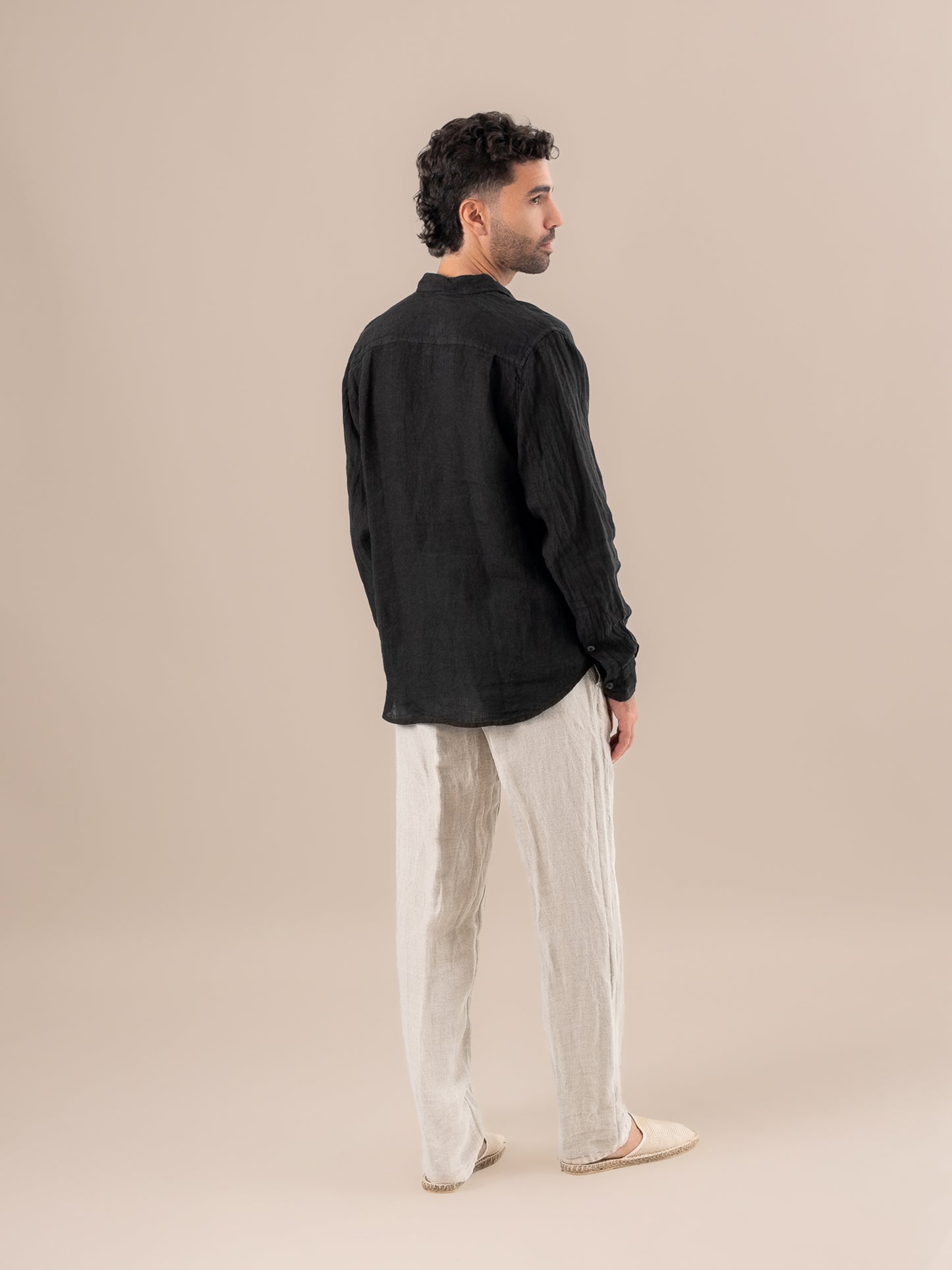 Camicia Peppe M/L Battista Nero CAMICIA PEPPE m/l battista 0 Bottega Di Brunella 