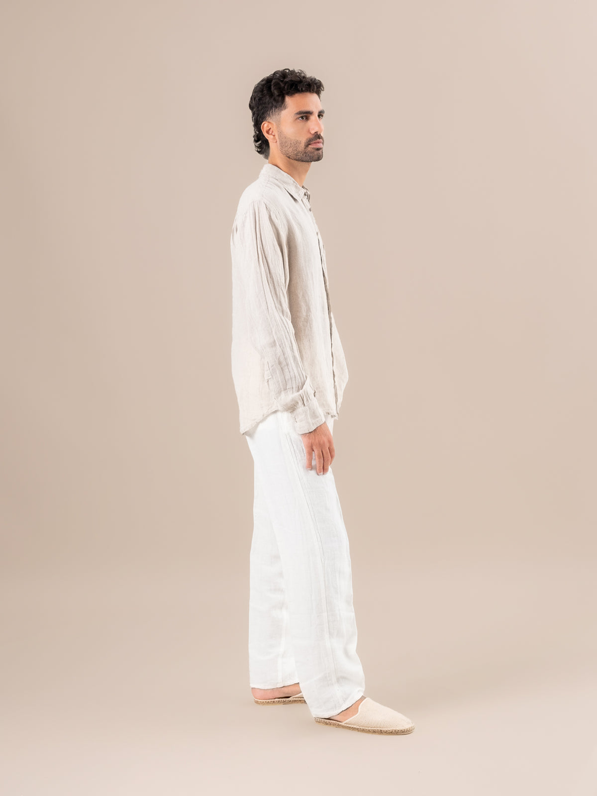 Camicia Peppe M/L Battista Naturale CAMICIA PEPPE m/l battista 12 Bottega Di Brunella 