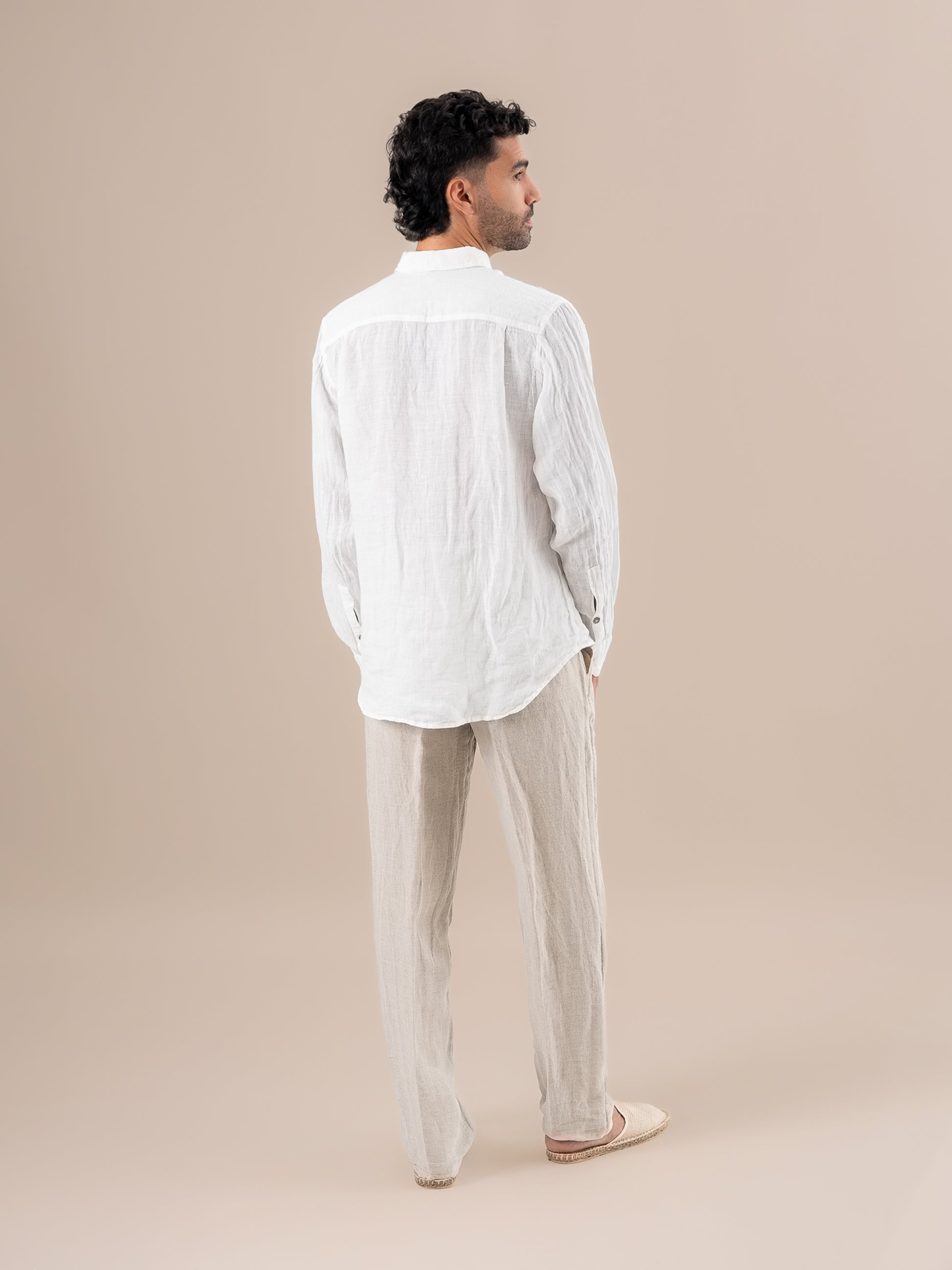 Camicia Peppe M/L Battista Latte CAMICIA PEPPE m/l battista 33 Bottega Di Brunella 