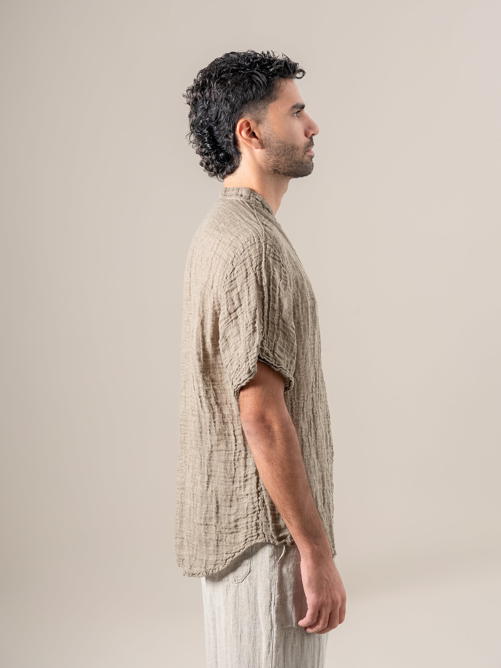 Camicia Samui Garzata Fossile CAMICIA SAMUI garzata 284 Bottega Di Brunella 