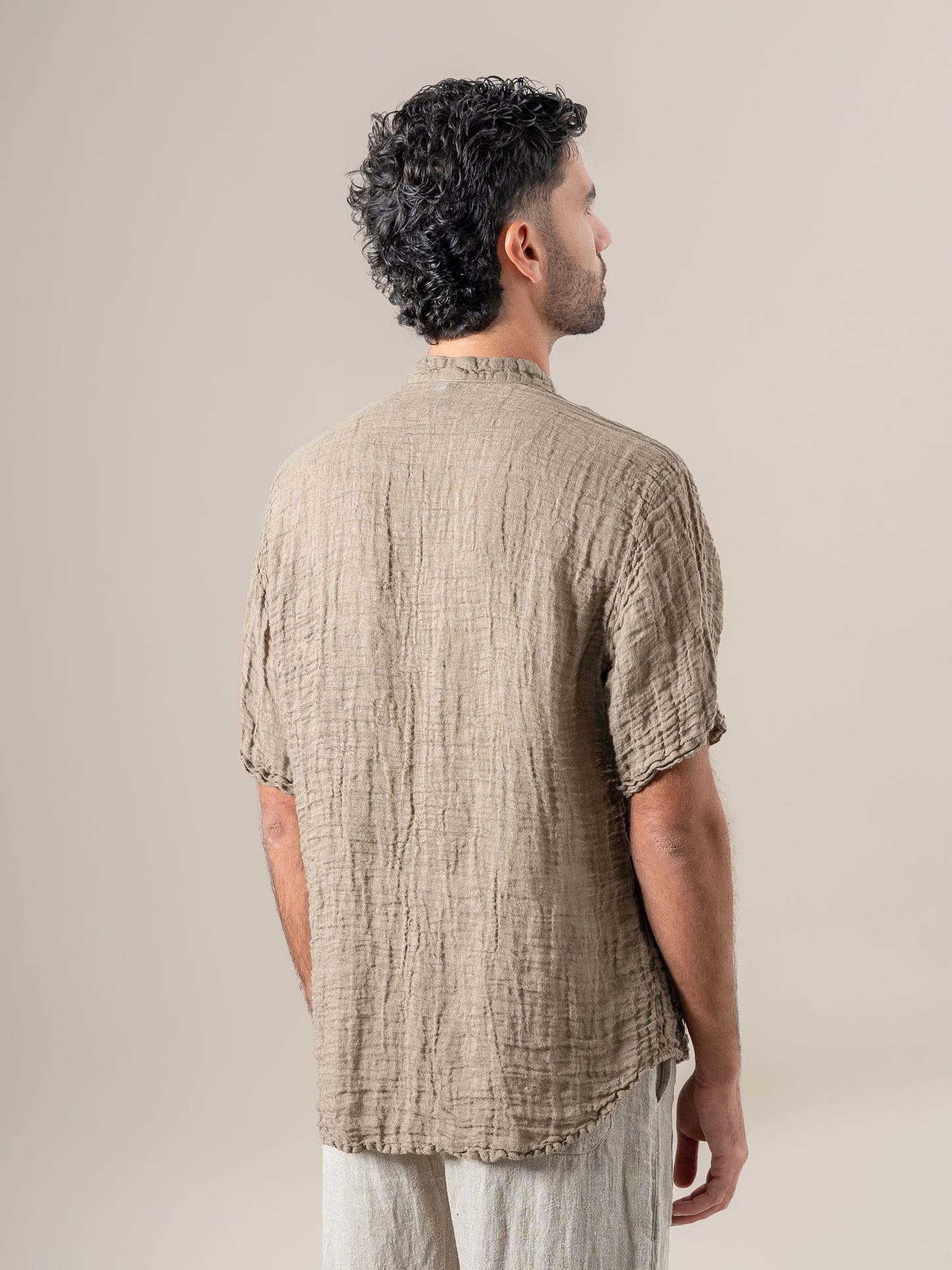 Camicia Samui Garzata Fossile CAMICIA SAMUI garzata 284 Bottega Di Brunella 