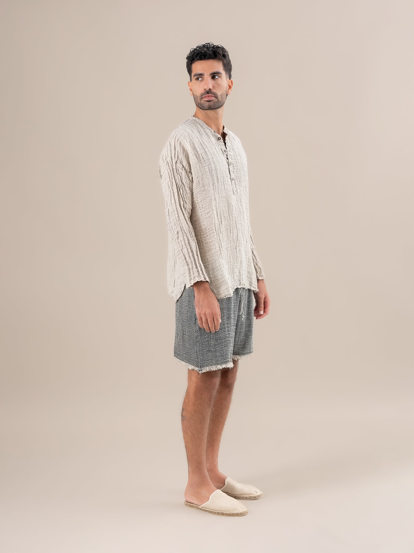 Camicia Serafino Garzata Naturale CAMICIA SERAFINO garzata 12 Bottega Di Brunella 