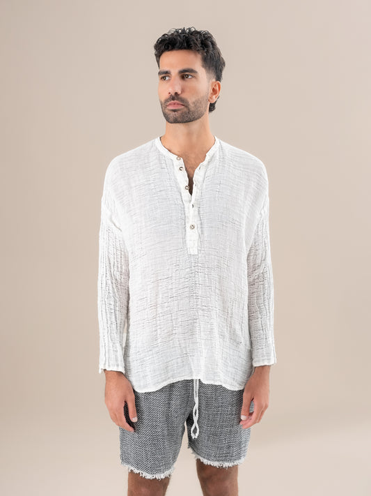 Camicia Serafino Garzata Latte CAMICIA SERAFINO garzata 33 Bottega Di Brunella 