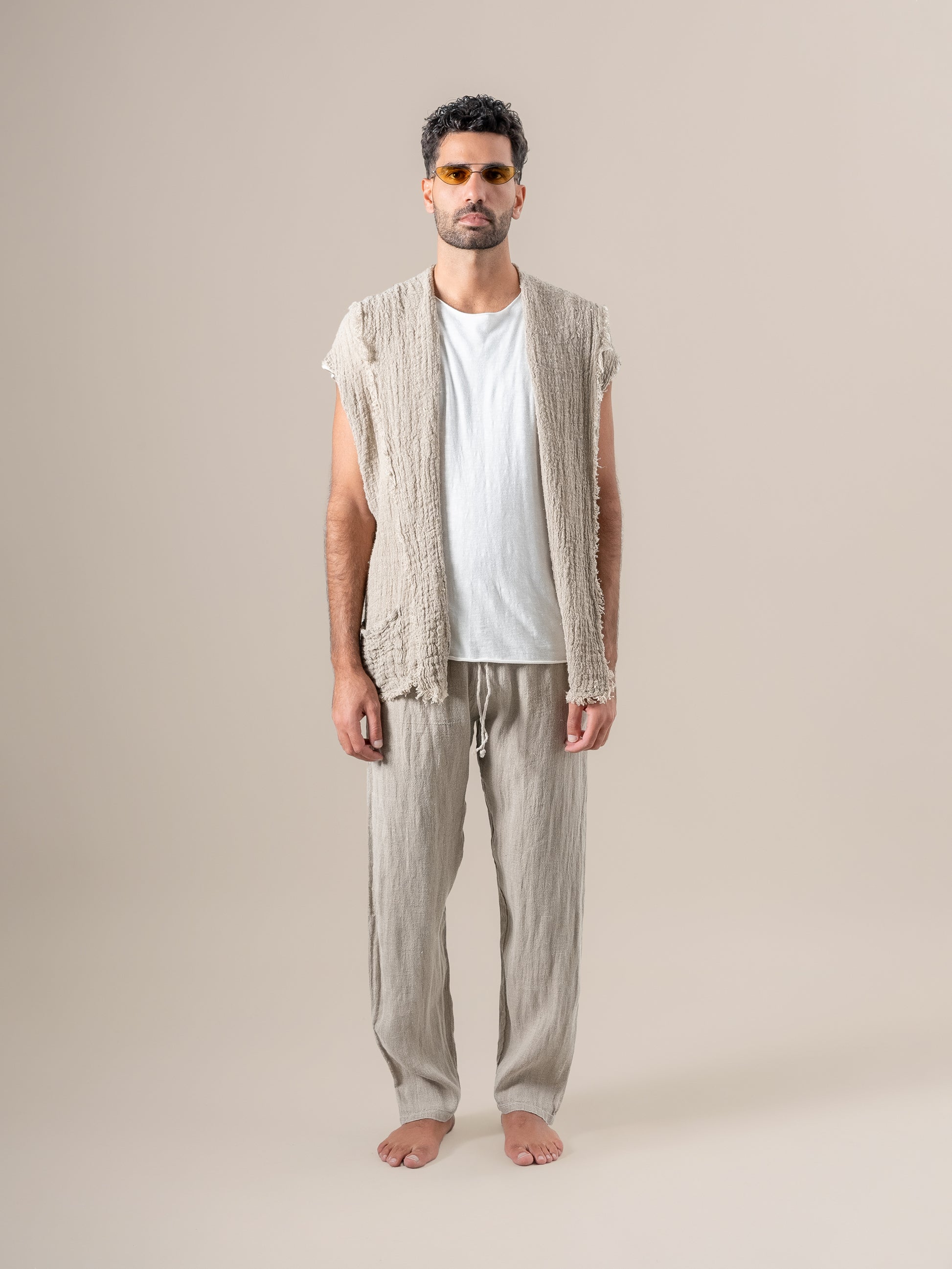 Gilet Romano di Ulivo Naturale GILET ROMANO ulivo 12 Bottega Di Brunella 