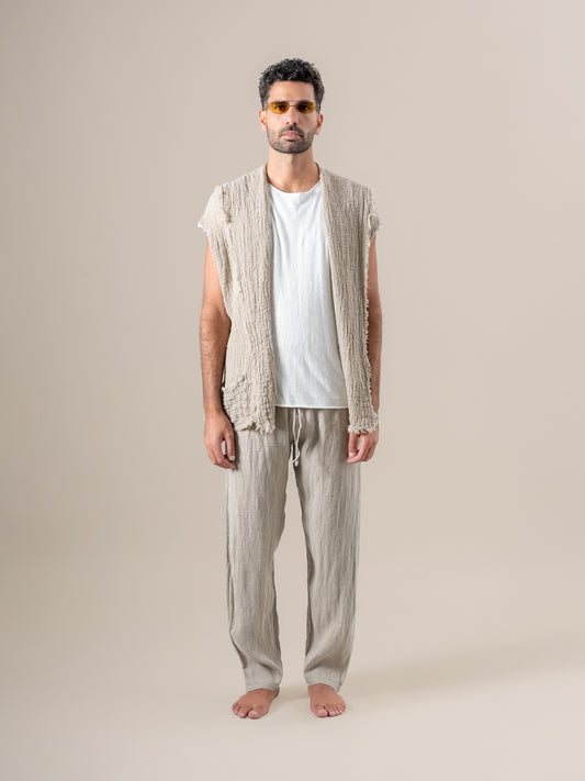 Gilet Romano di Ulivo Naturale GILET ROMANO ulivo 12 Bottega Di Brunella 
