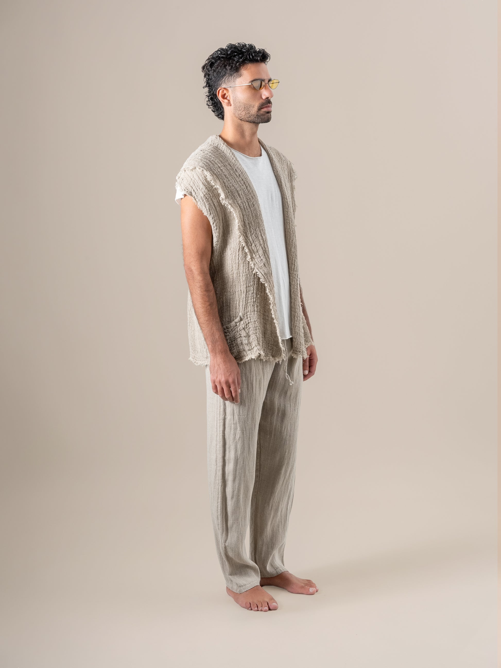 Gilet Romano di Ulivo Naturale GILET ROMANO ulivo 12 Bottega Di Brunella 