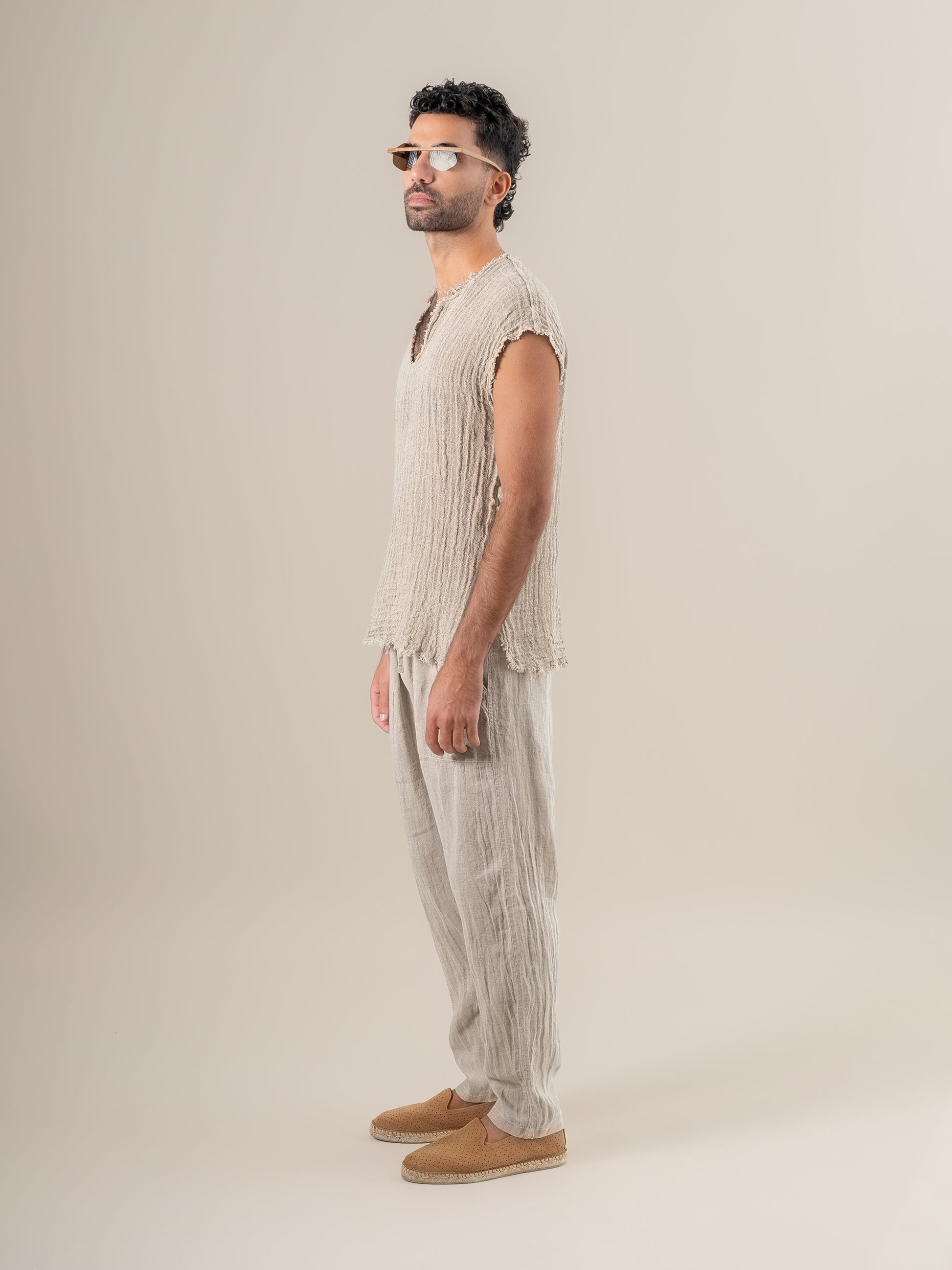 Maglia Sandokan Ulivo Naturale MAGLIA SANDOKAN G/M ULIVO 12 Bottega Di Brunella 