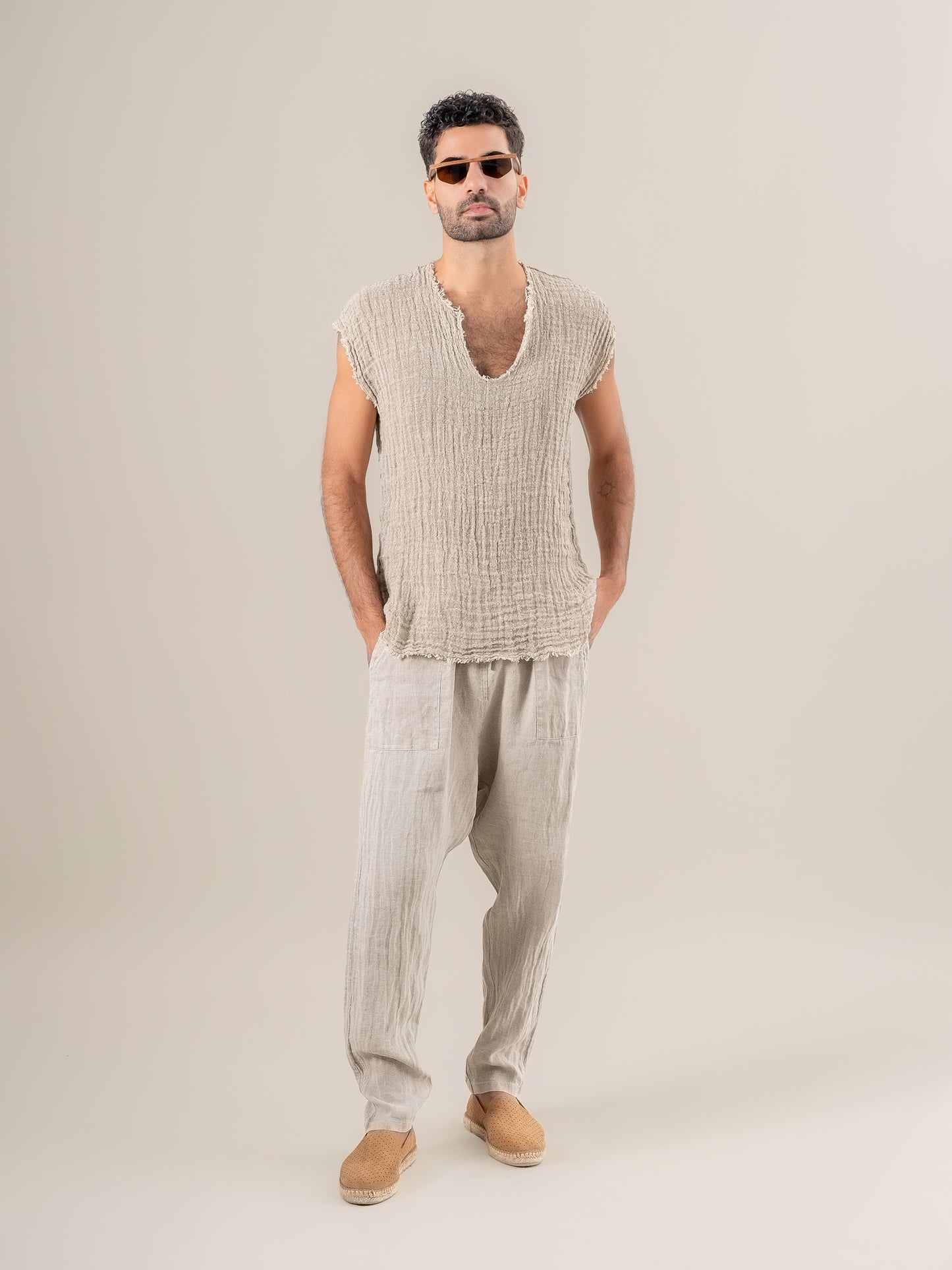 Maglia Sandokan Ulivo Naturale MAGLIA SANDOKAN G/M ULIVO 12 Bottega Di Brunella 