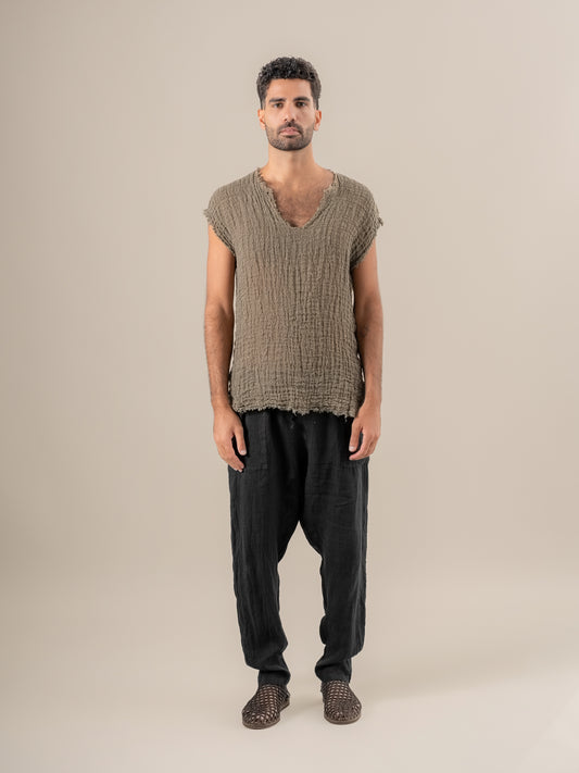 Maglia Sandokan G/M Ulivo Fossile MAGLIA SANDOKAN G/M ULIVO 284 Bottega Di Brunella 