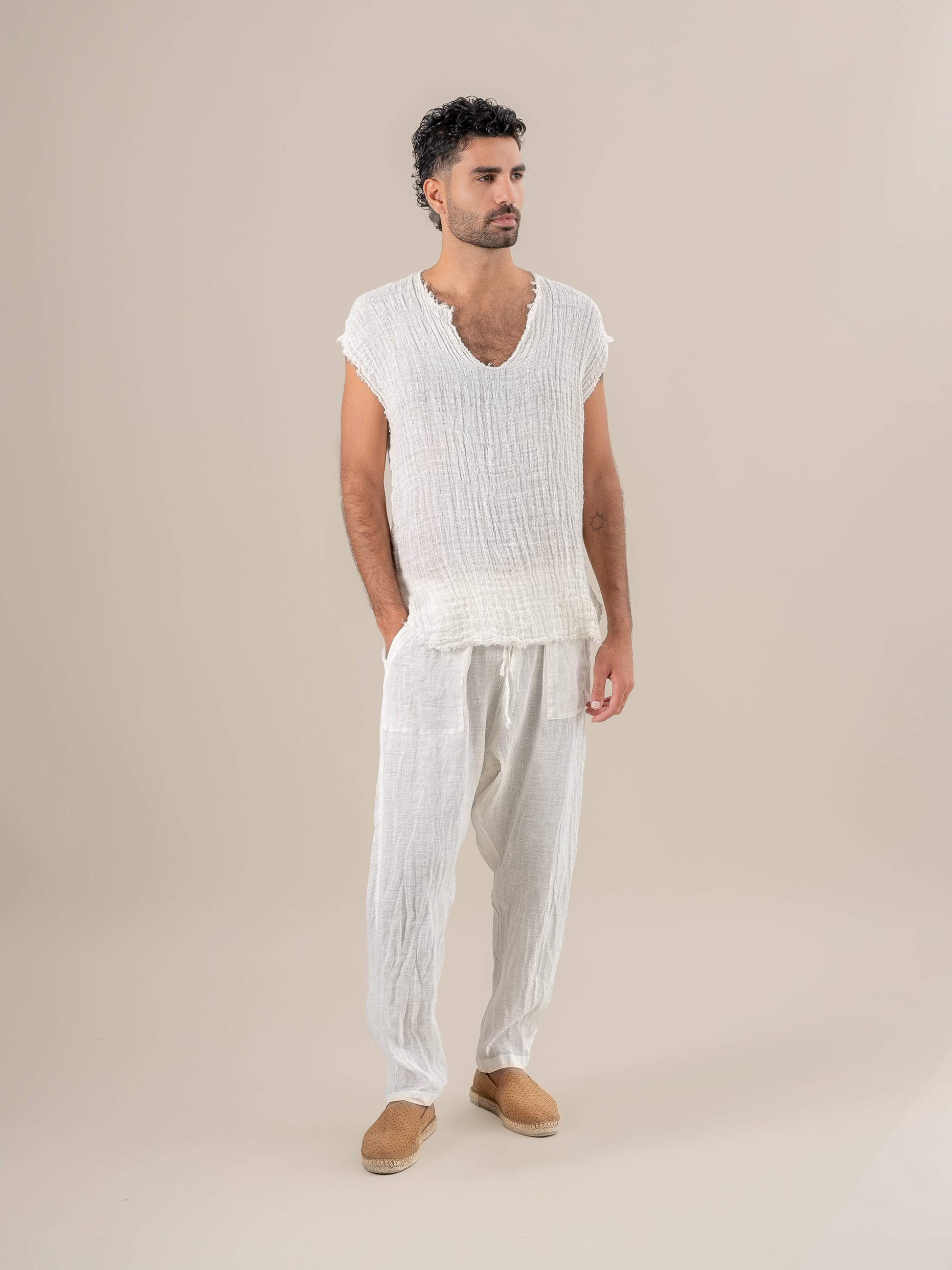 Maglia Sandokan G/M Ulivo Latte MAGLIA SANDOKAN G/M ulivo 33 Bottega Di Brunella 