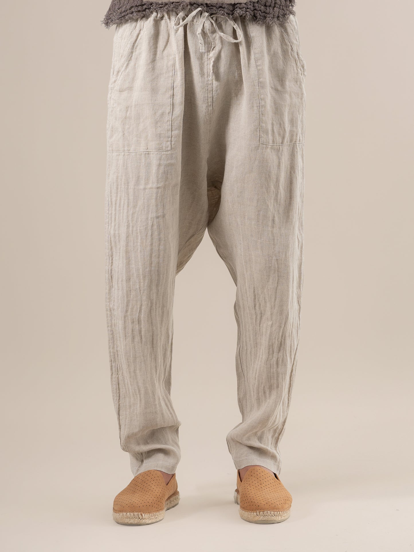 Pantalone Agathos Battista Naturale PANTALONE AGATHOS battista 12 Bottega Di Brunella 