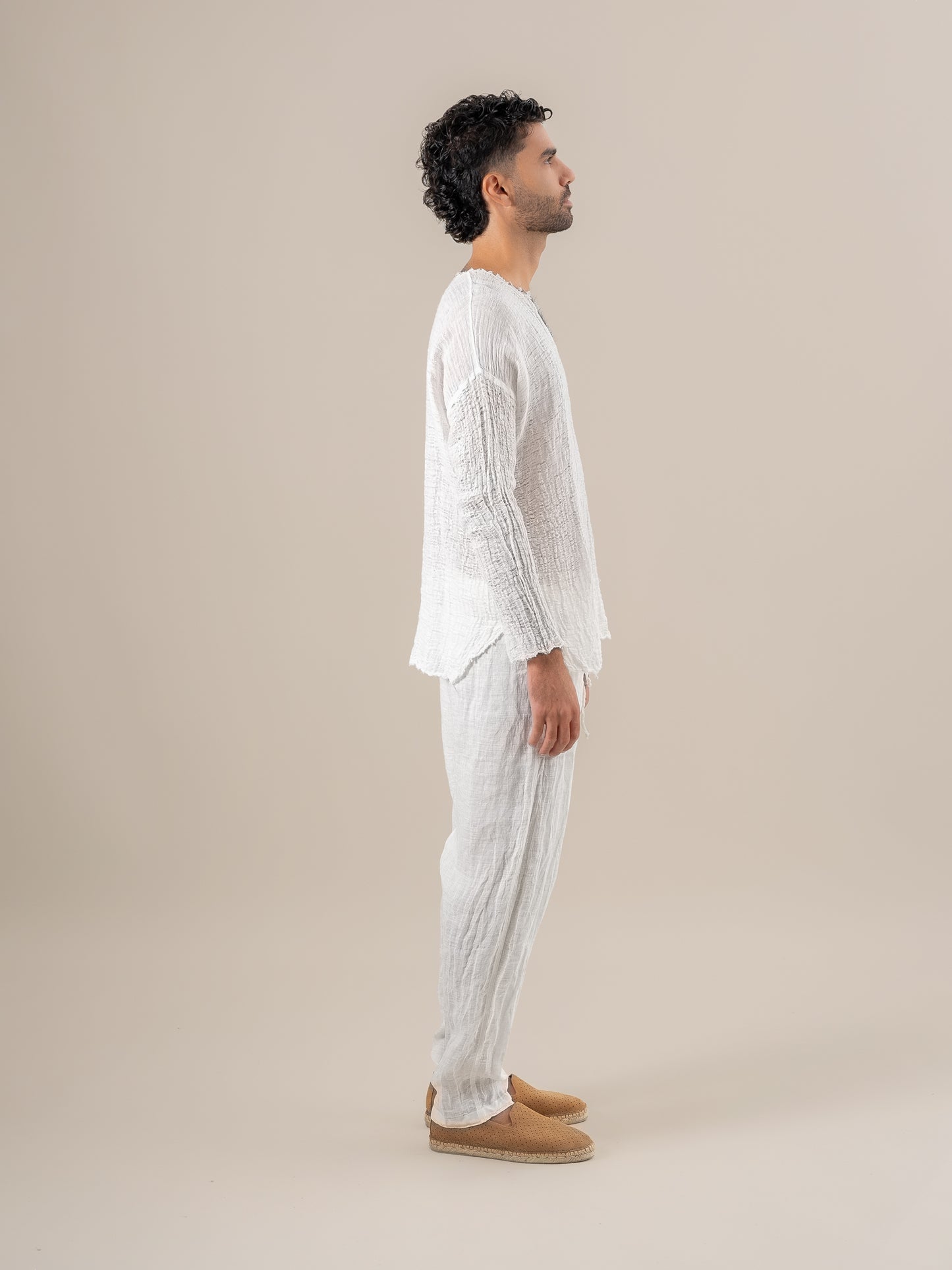 Pantalone Agathos Battista Latte PANTALONE AGATHOS battista 33 Bottega Di Brunella 