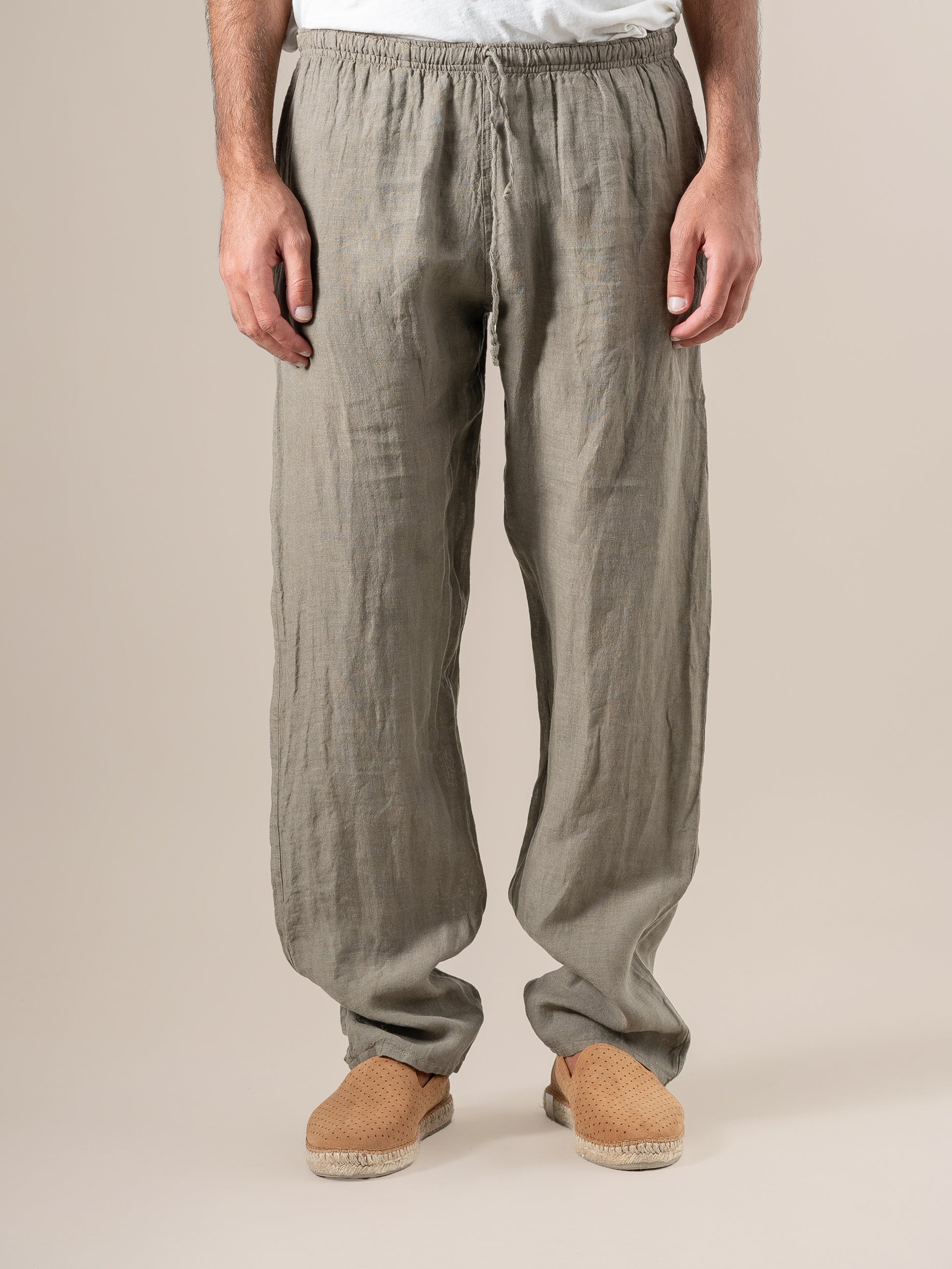 Pantalone Amalfi Battista Fossile PANTALONE AMALFI battista 284 Bottega Di Brunella 