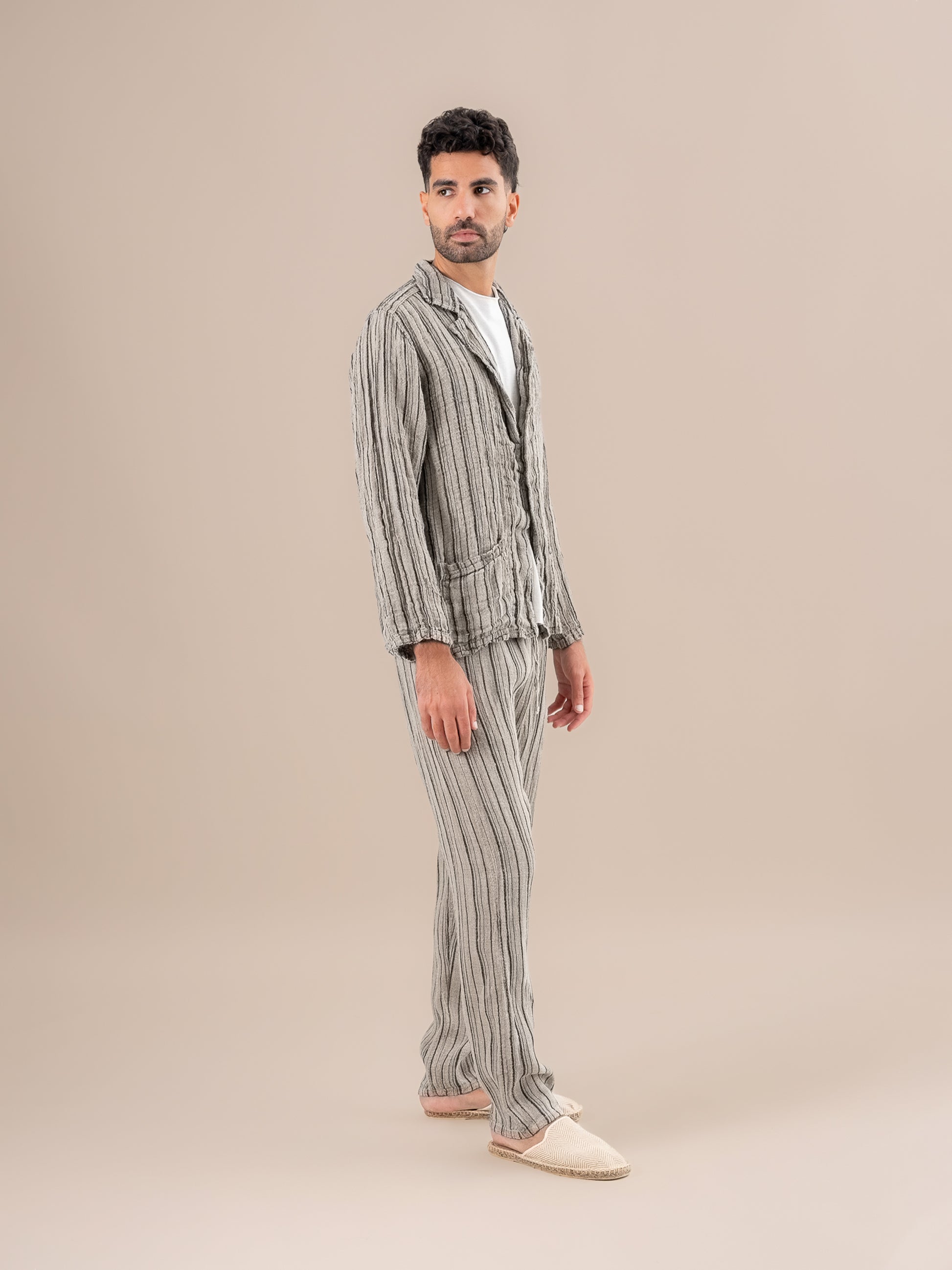 Pantaloni Amalfi Riga Felice Naturale PANTALONE AMALFI RIGA FELICE 12 Bottega Di Brunella 