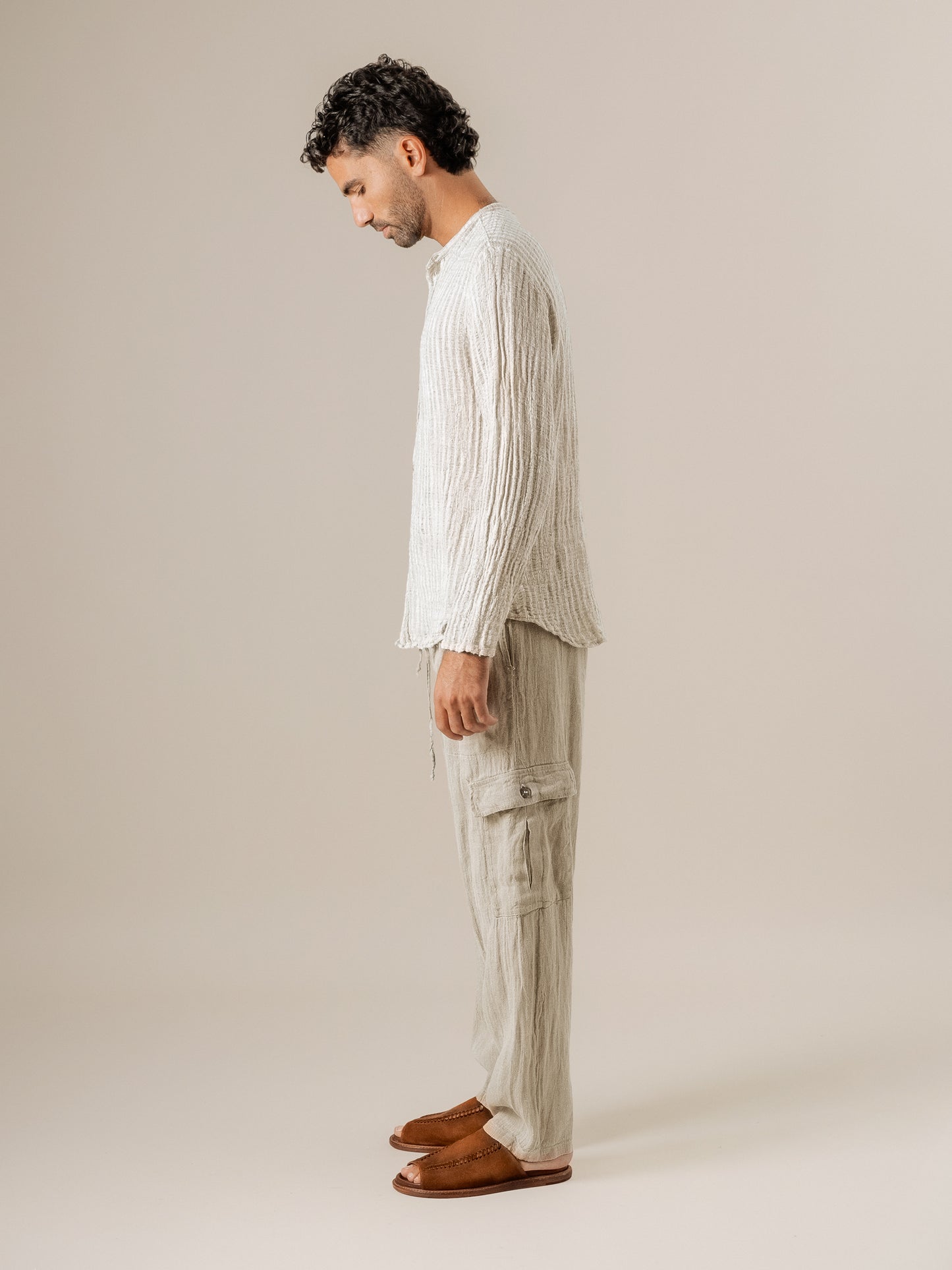 Pantalone Lavoro Tela Country Naturale PANTALONE LAVORO tela country 12 Bottega Di Brunella 