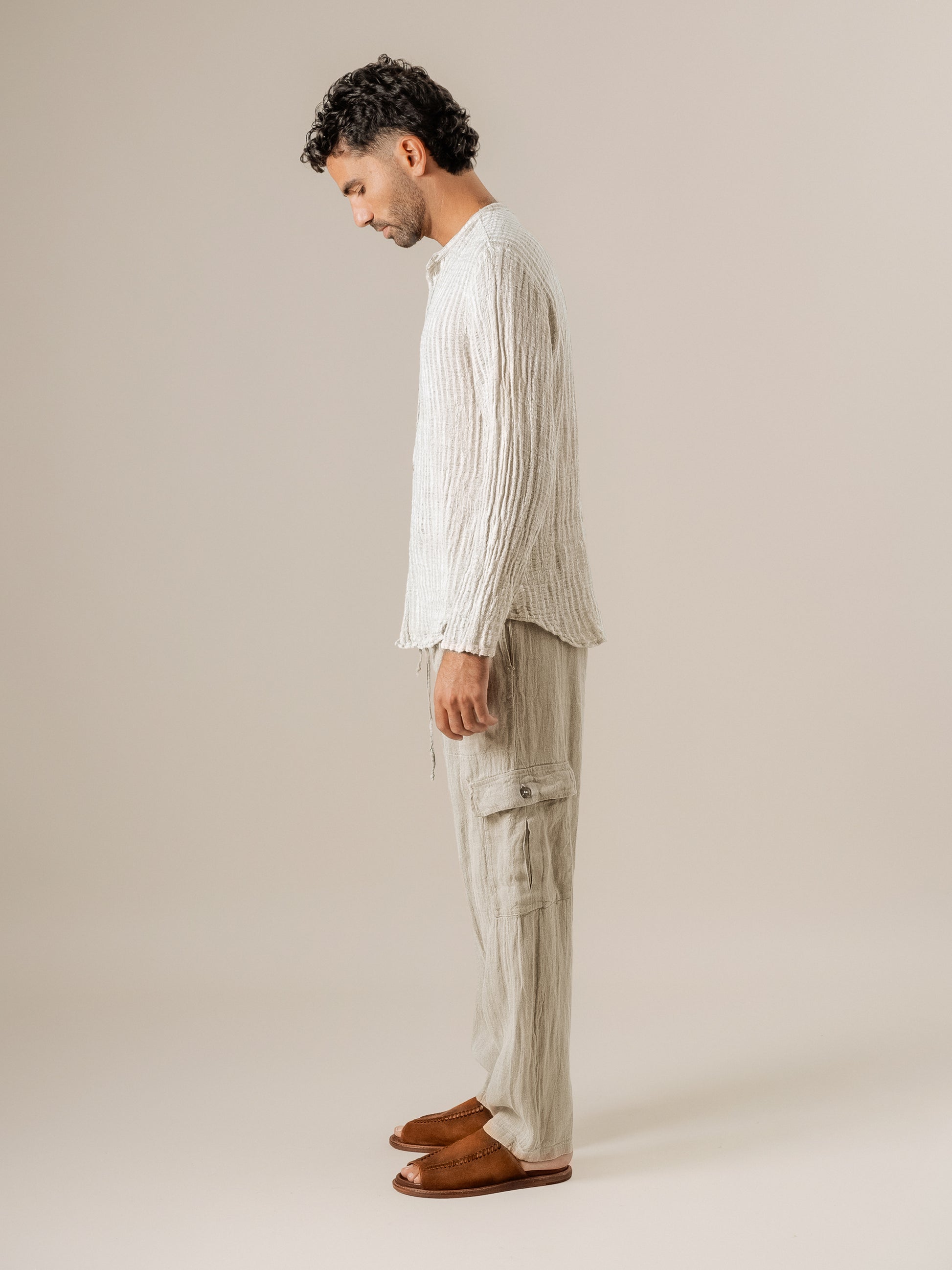 Pantalone Lavoro Tela Country Naturale PANTALONE LAVORO tela country 12 Bottega Di Brunella 
