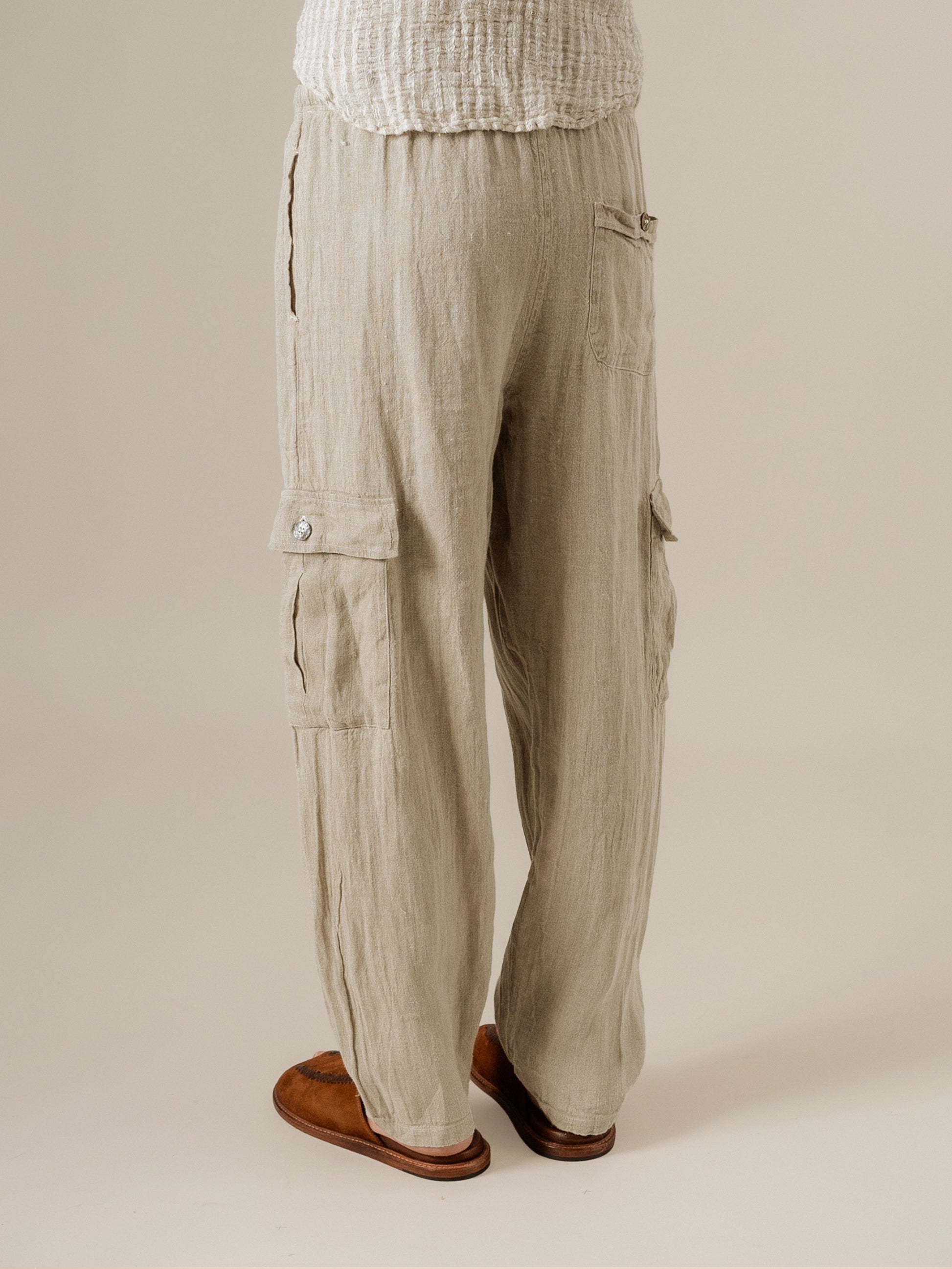 Pantalone Lavoro Tela Country Naturale PANTALONE LAVORO tela country 12 Bottega Di Brunella 