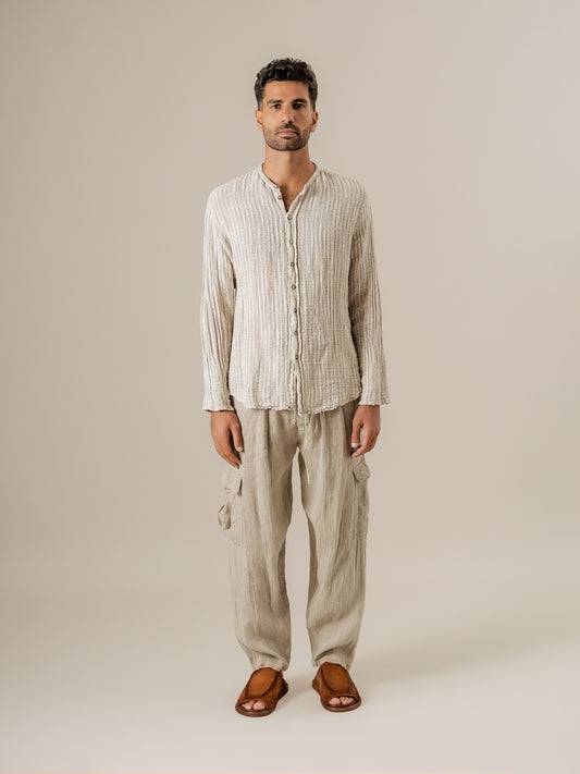Pantalone Lavoro Tela Country Naturale PANTALONE LAVORO tela country 12 Bottega Di Brunella 