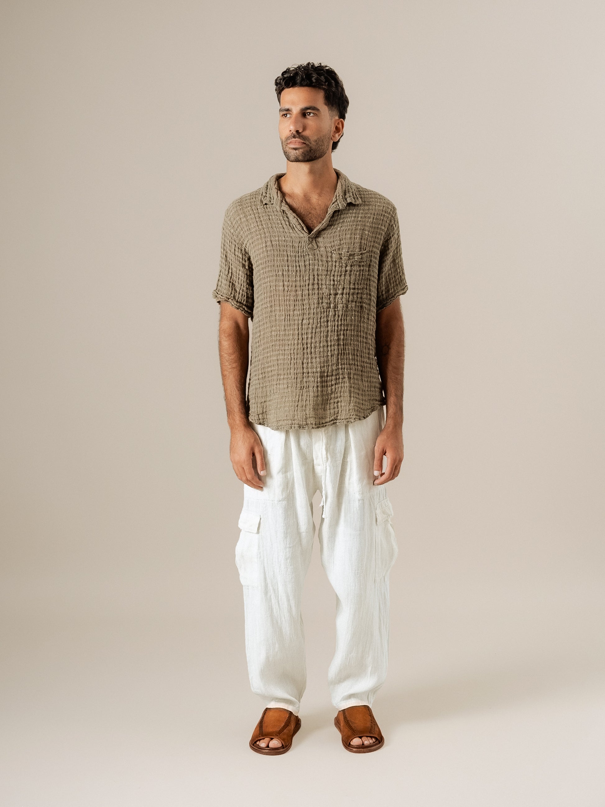 Pantalone Lavoro Tela Country Latte PANTALONE LAVORO tela country 33 Bottega Di Brunella 