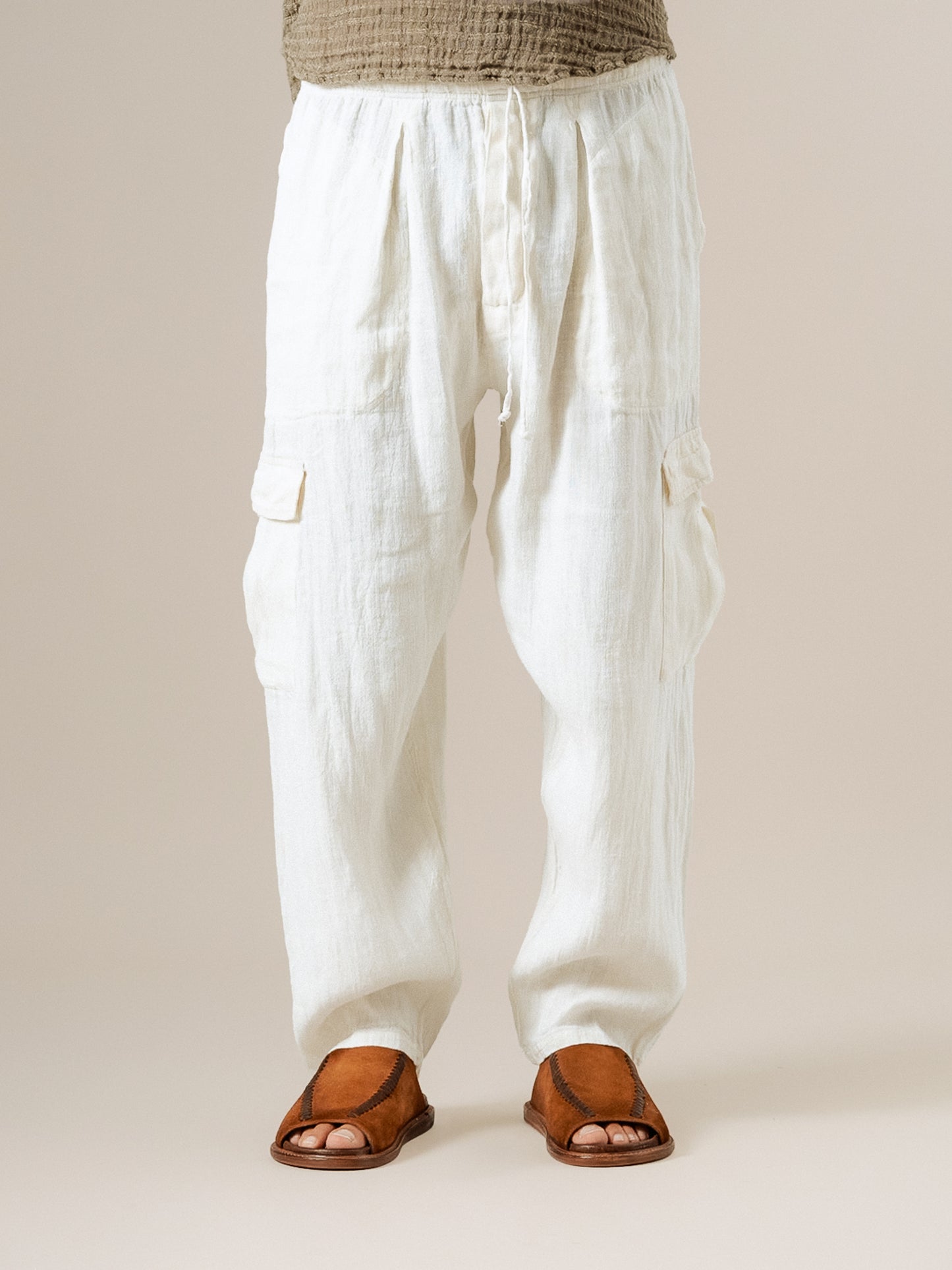 Pantalone Lavoro Tela Country Latte PANTALONE LAVORO tela country 33 Bottega Di Brunella 