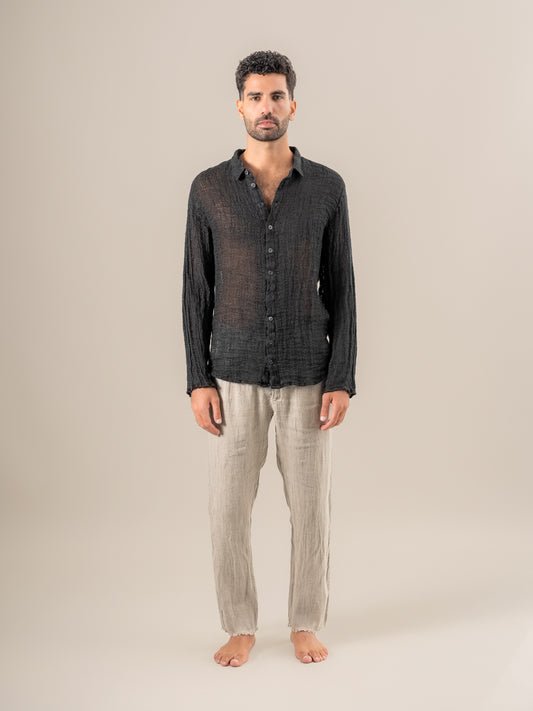 Pantalone Luca Tela Country Naturale PANTALONE LUCA tela country 12 Bottega Di Brunella 