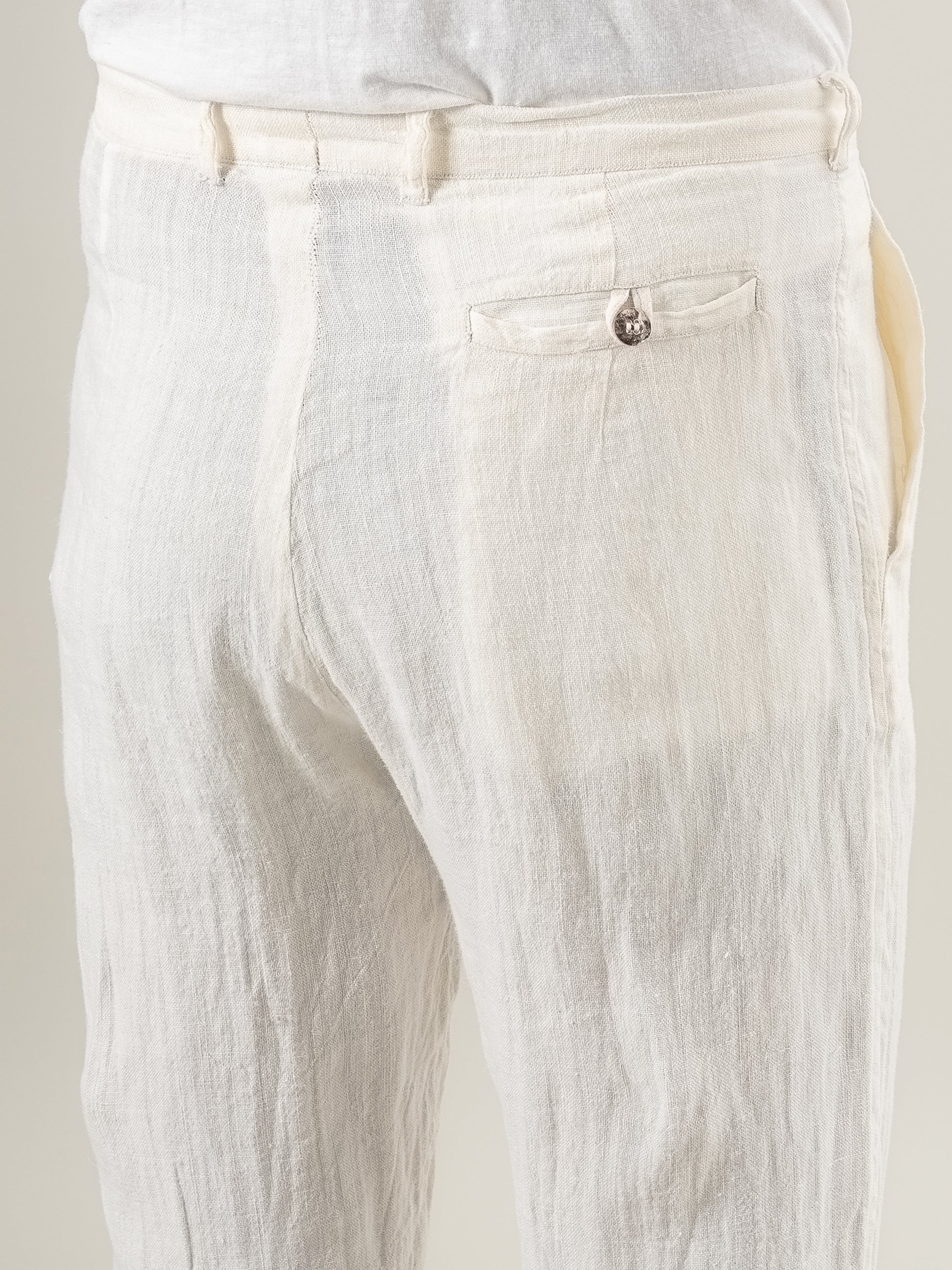 Pantalone Luca Tela Country Latte PANTALONE LUCA tela country 33 Bottega Di Brunella 