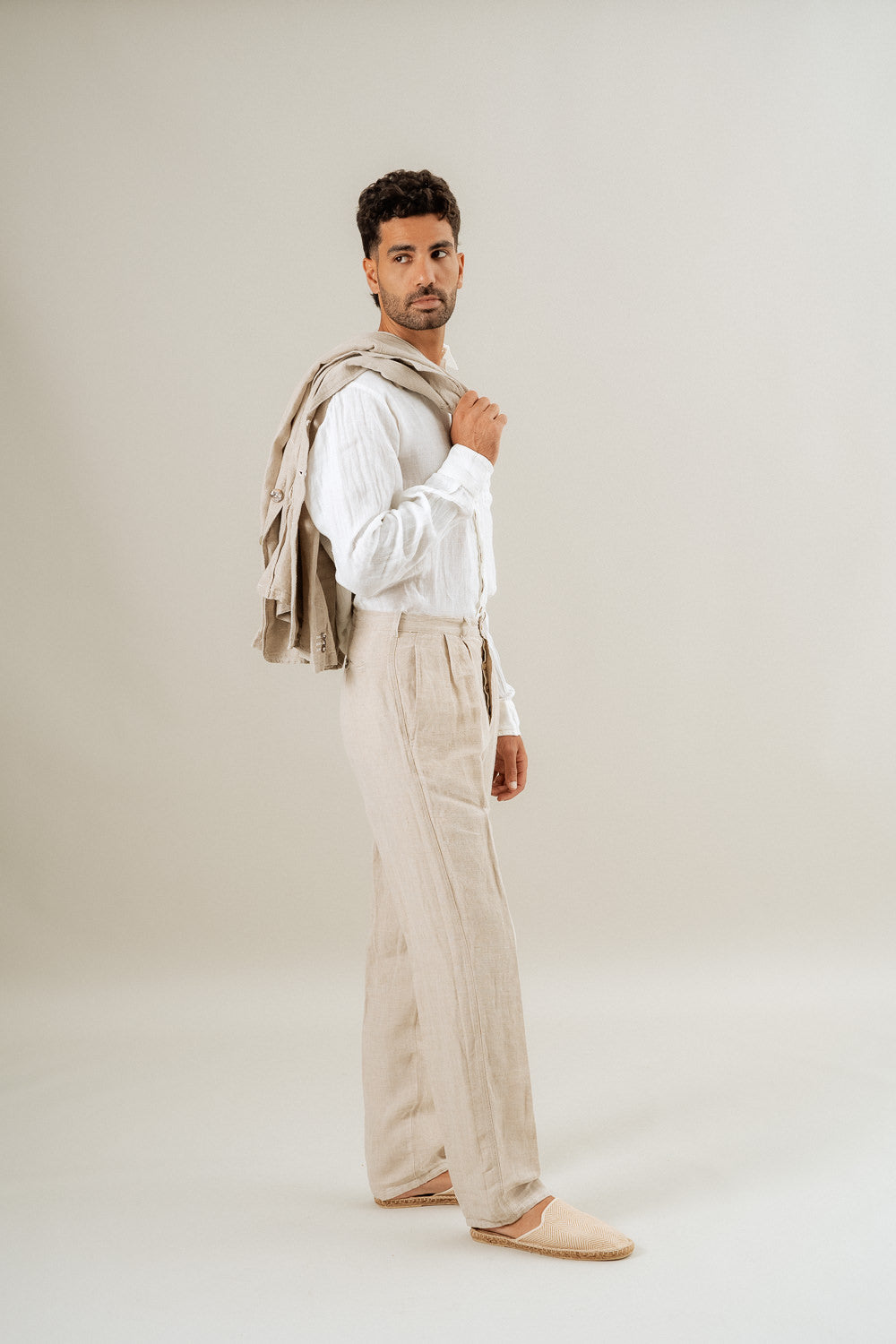 Pantaloni Peppino Lino Medio Naturale PANTALONE PEPPINO lino medio 12 Bottega Di Brunella 