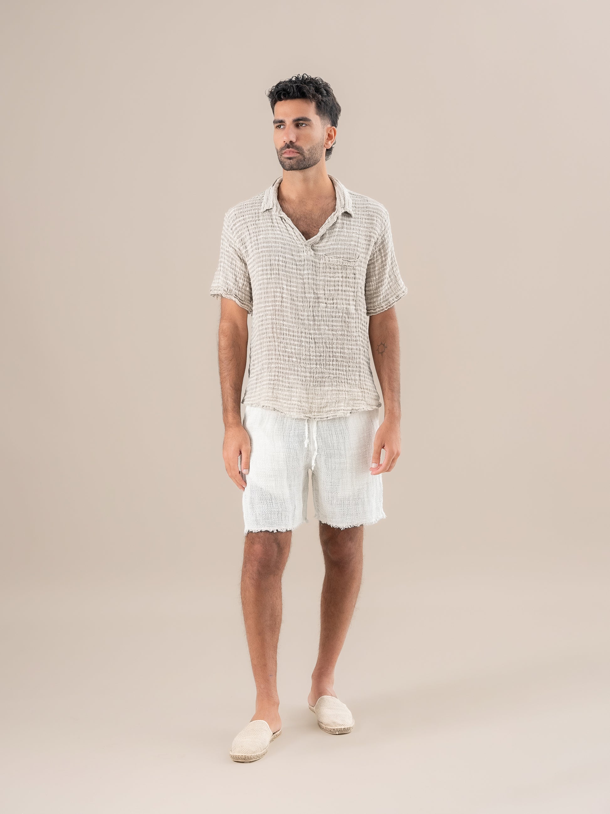 Shorts Amalfi Aida Latte SHORT AMALFI aida 33 Bottega Di Brunella 