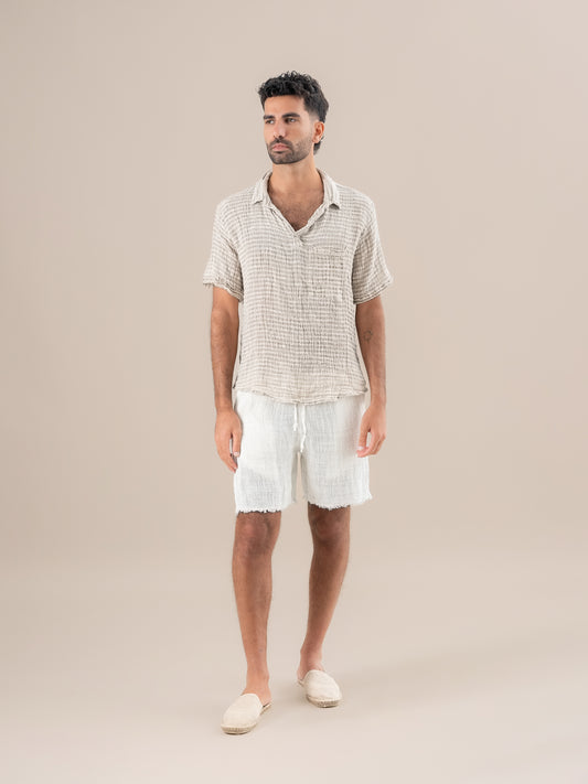 Shorts Amalfi Aida Latte SHORTS AMALFI aida 33 Bottega Di Brunella 