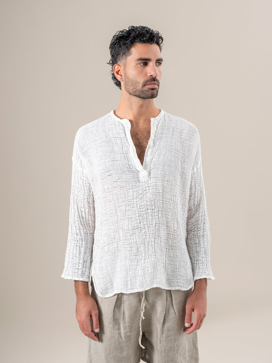 Camicia Normandy Garzata Latte CAMICIA NORMANDY garzata 33 Bottega Di Brunella 