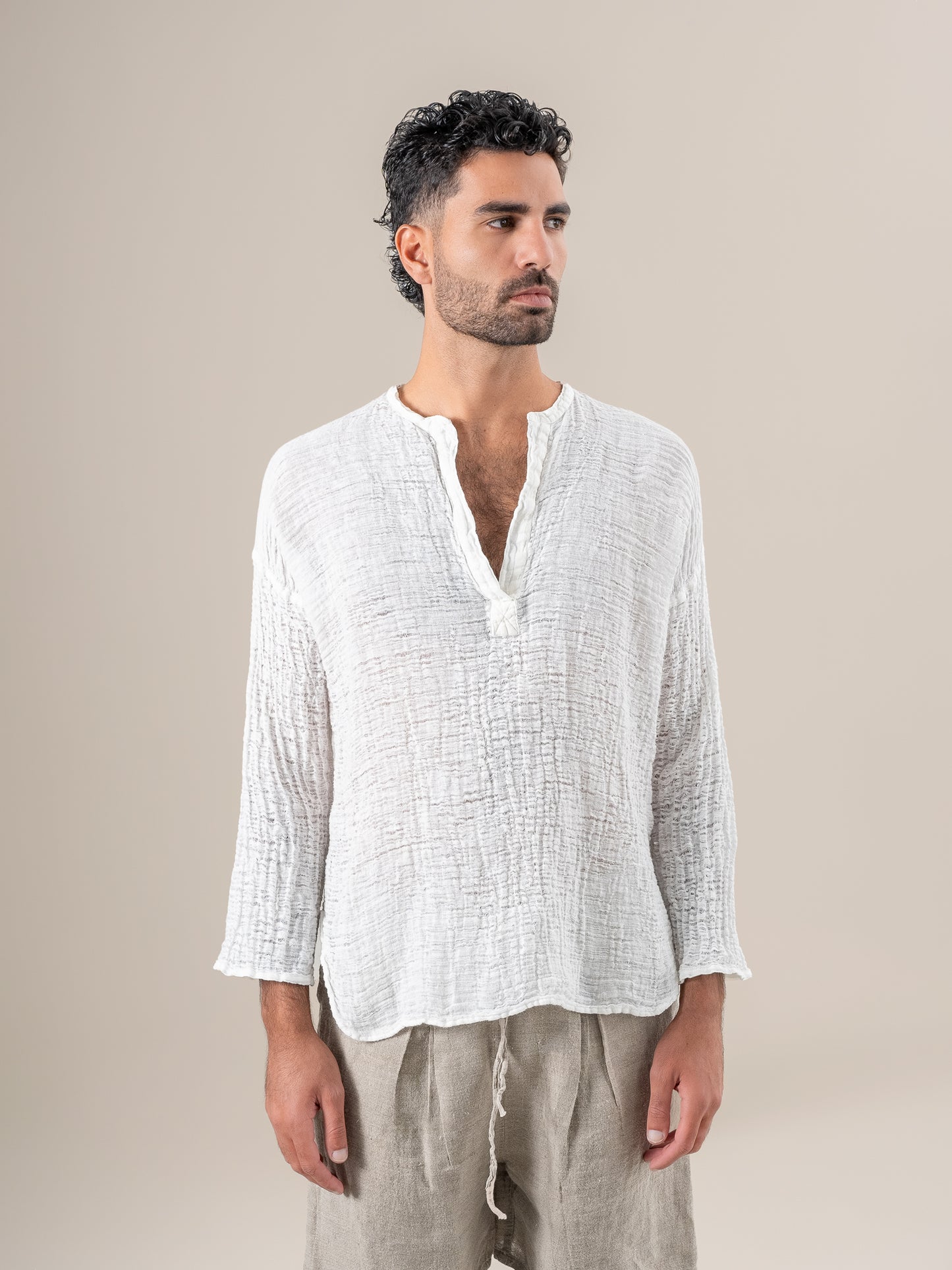 Camicia Normandy Garzata Latte CAMICIA NORMANDY garzata 33 Bottega Di Brunella 