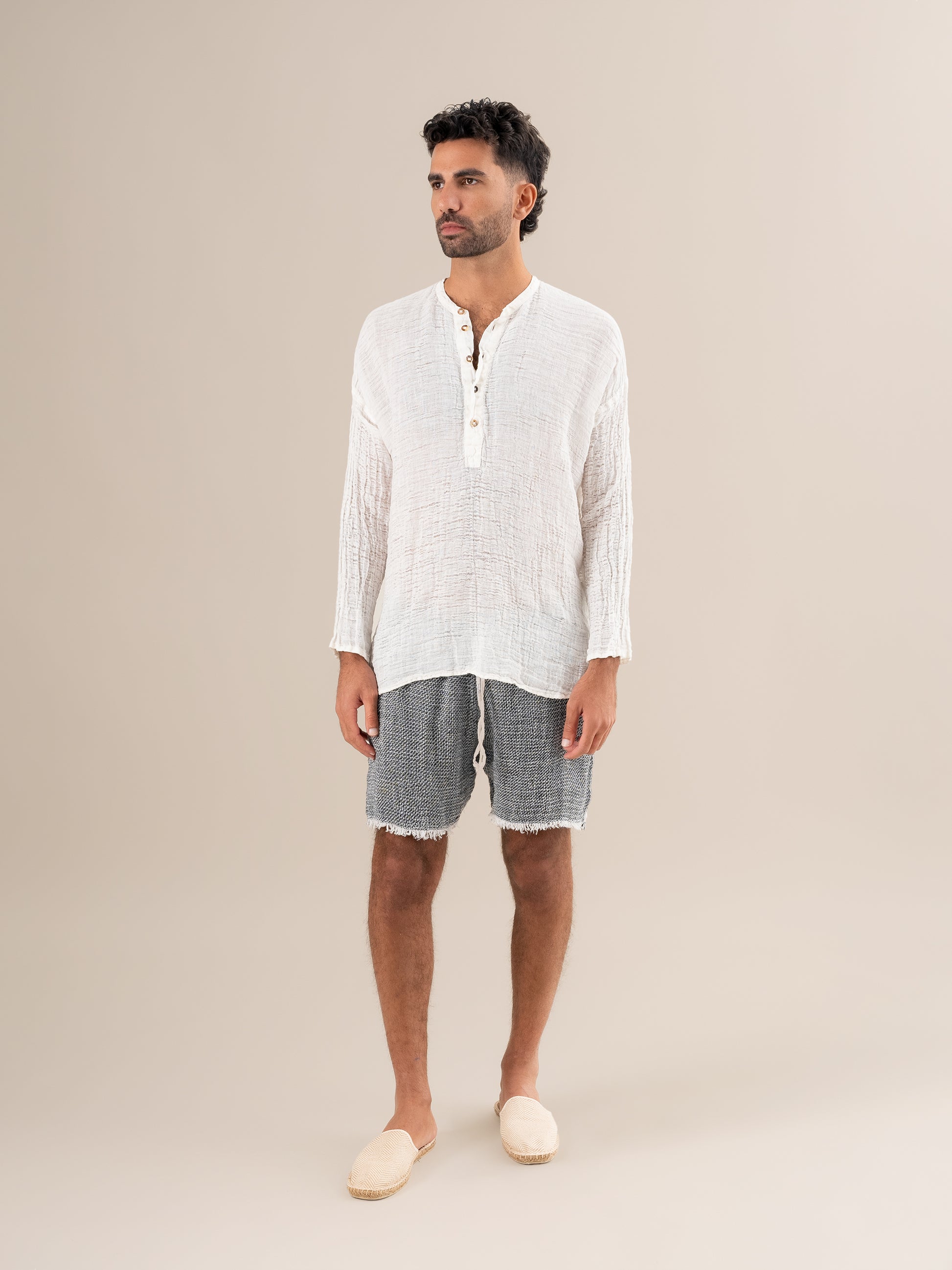 Shorts Amalfi Aida Nera Latte SHORTS AMALFI aida nera 33 Bottega Di Brunella 