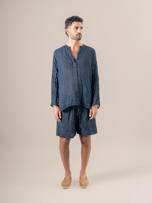 Bermuda Domenico Tela Country Borragine BERMUDA DOMENICO tela country 265 Bottega Di Brunella 