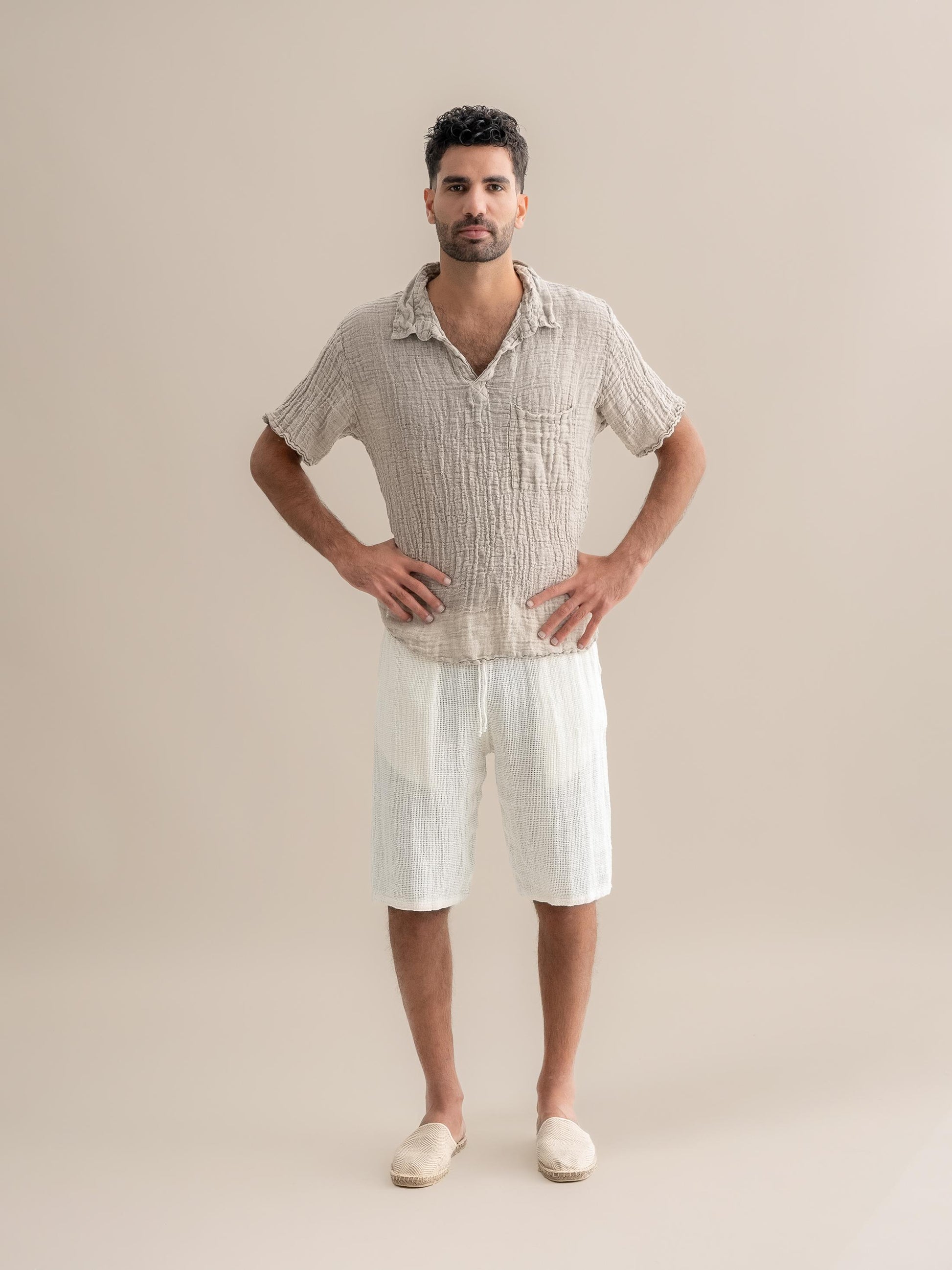 Camicia Colombia Garzata Naturale CAMICIA COLOMBIA garzata 12 Bottega Di Brunella 