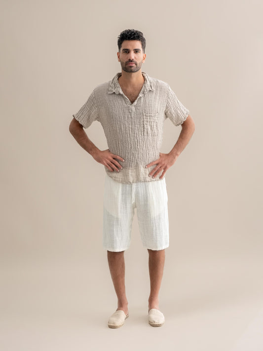 Camicia Colombia Garzata Naturale CAMICIA COLOMBIA garzata 12 Bottega Di Brunella 